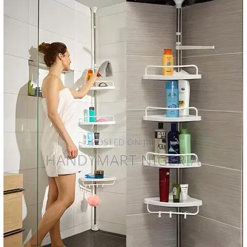 4-Tier tElescopic Adjustable Multi-Corner Shelf 15% OFF