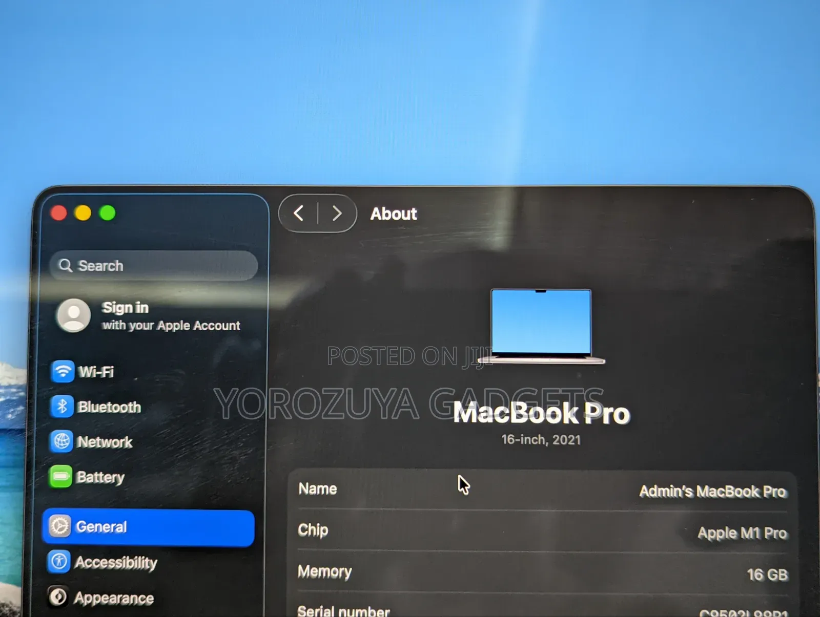 Laptop Apple MacBook Pro 2021 M1 16GB Apple M1 Pro SSD 1T
