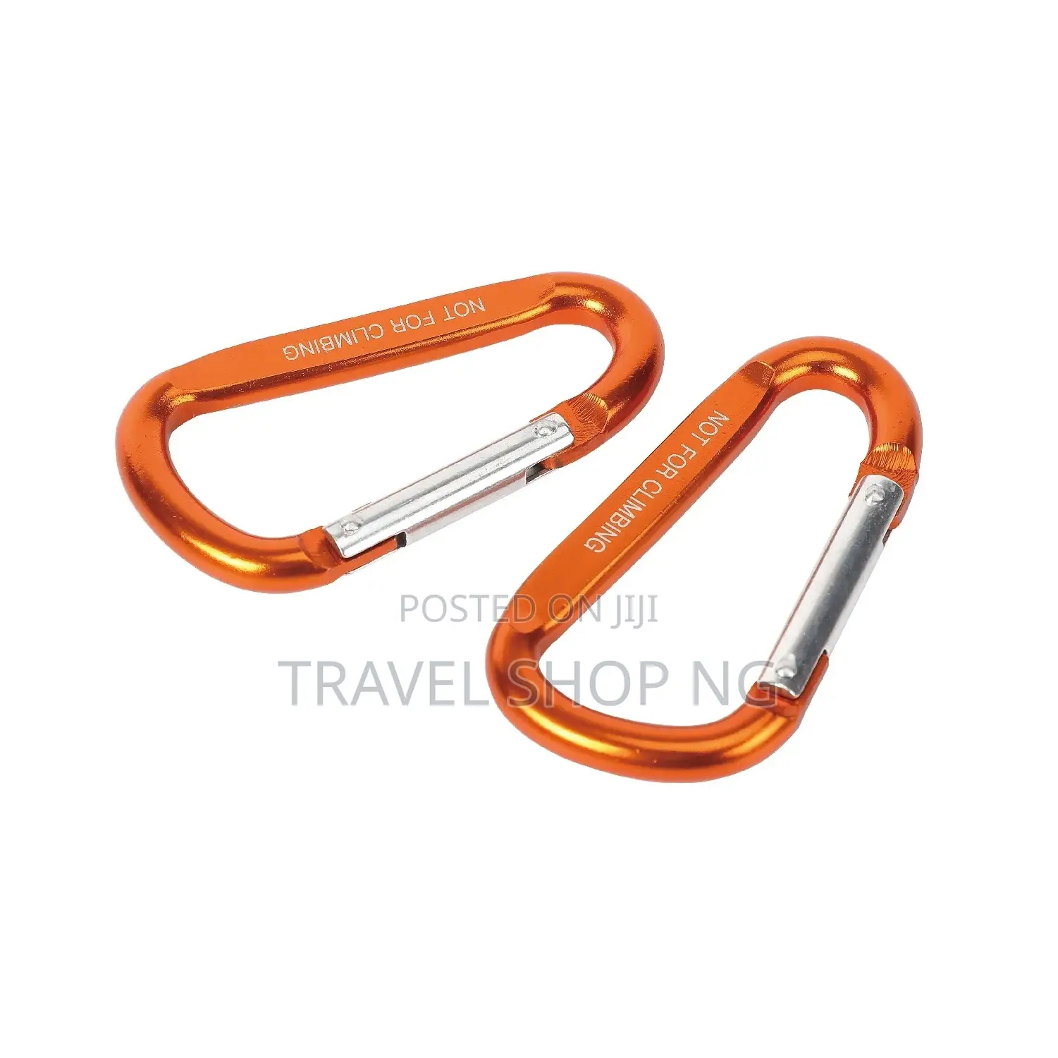 8cm D-Shaped Lockable Aluminum Carabiner|Travel Essential