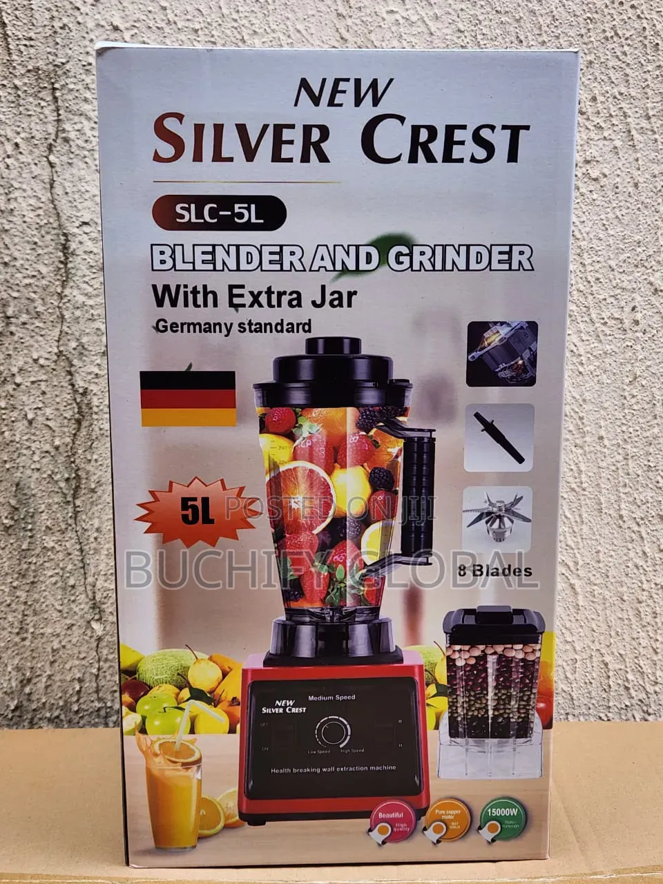 Silver Crest Blender and Grinder 5L