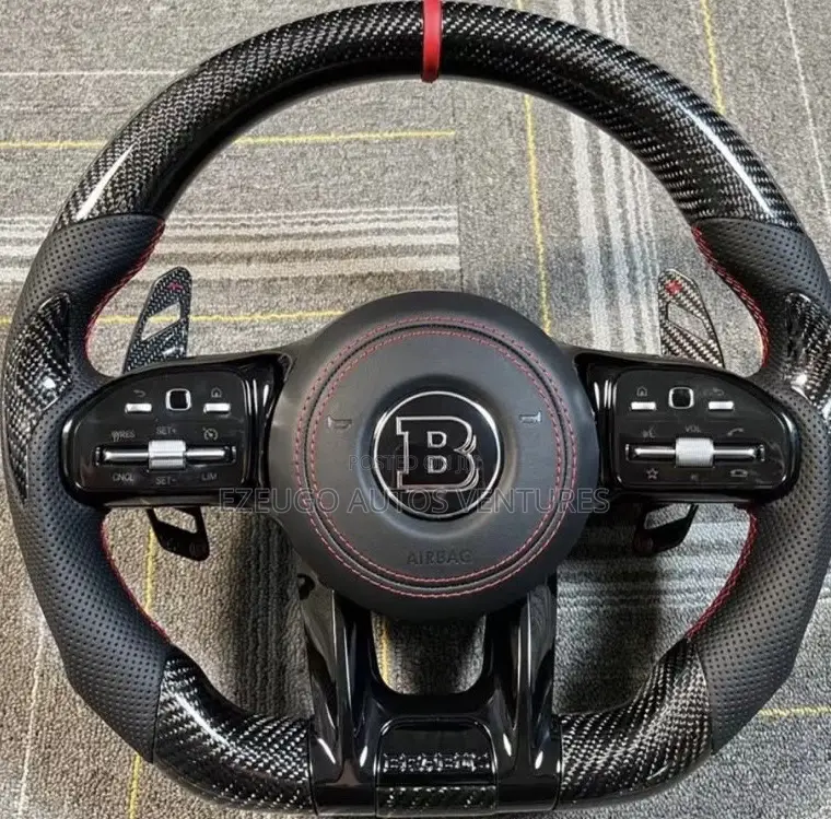 Carbon Fiber Top and Bottom Steering Wheel