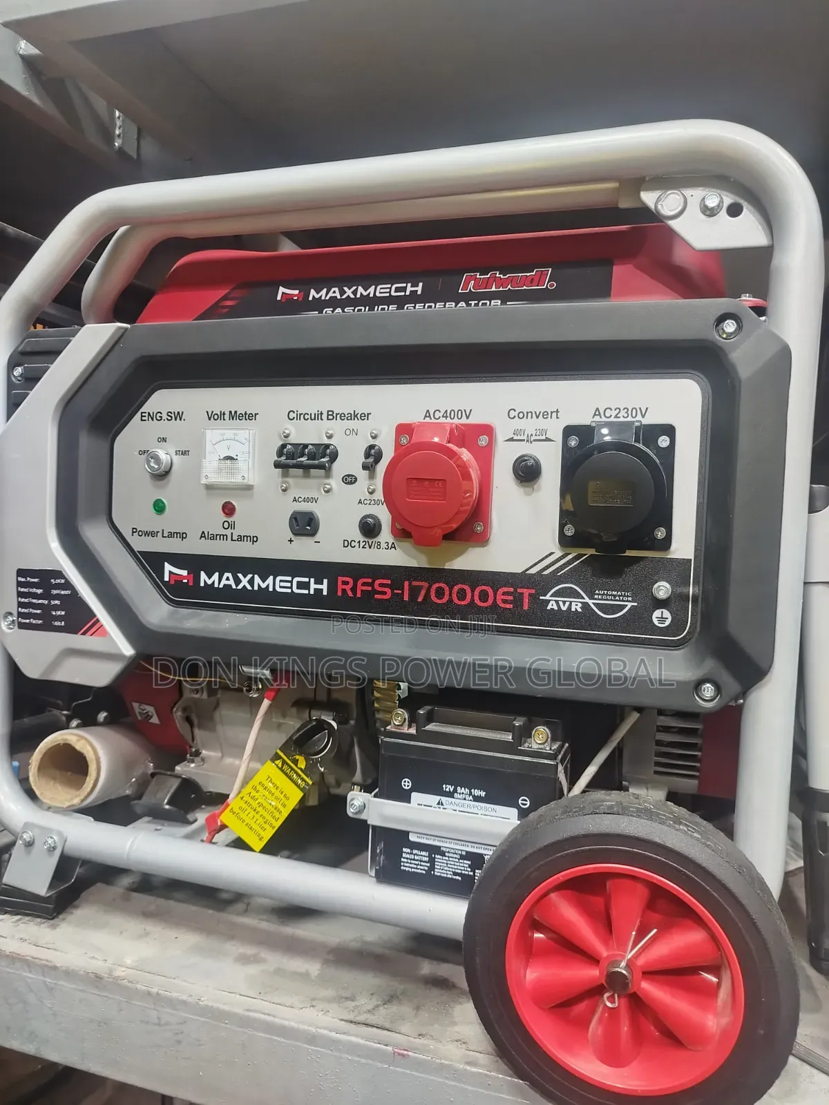 MAXMECH RFS 17000 ET 14.5KVA Electric Start Generator