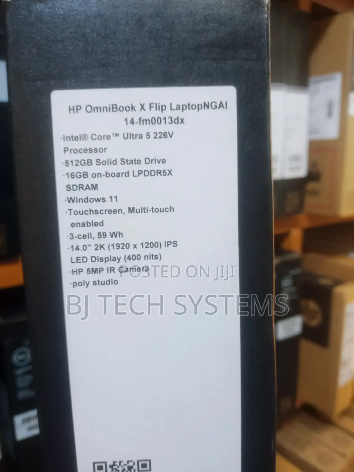 New Laptop HP OmniBook X Flip 14" 16GB Intel Core Ultra 5 SSD 512GB