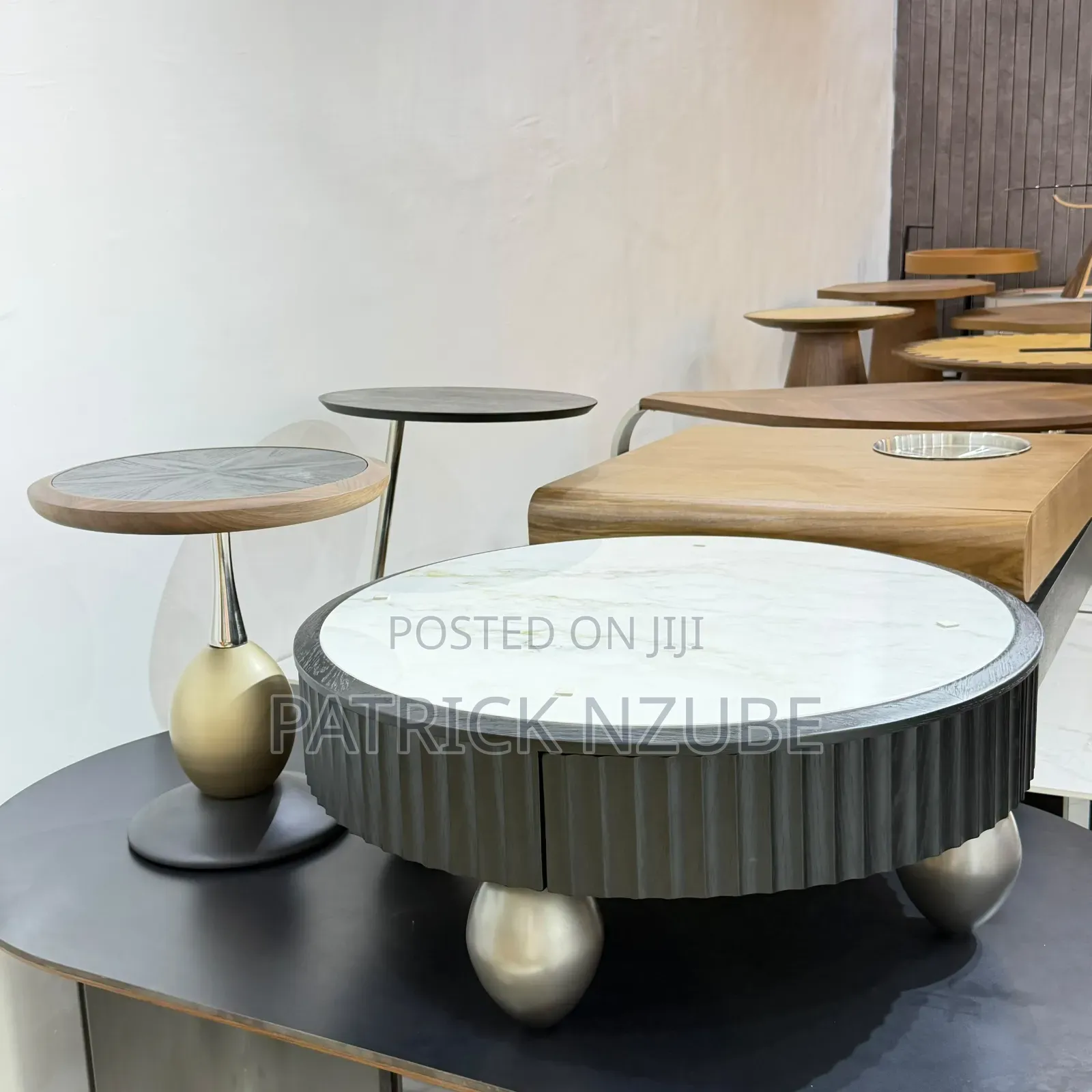 Imported Coffee Table and Side Stool