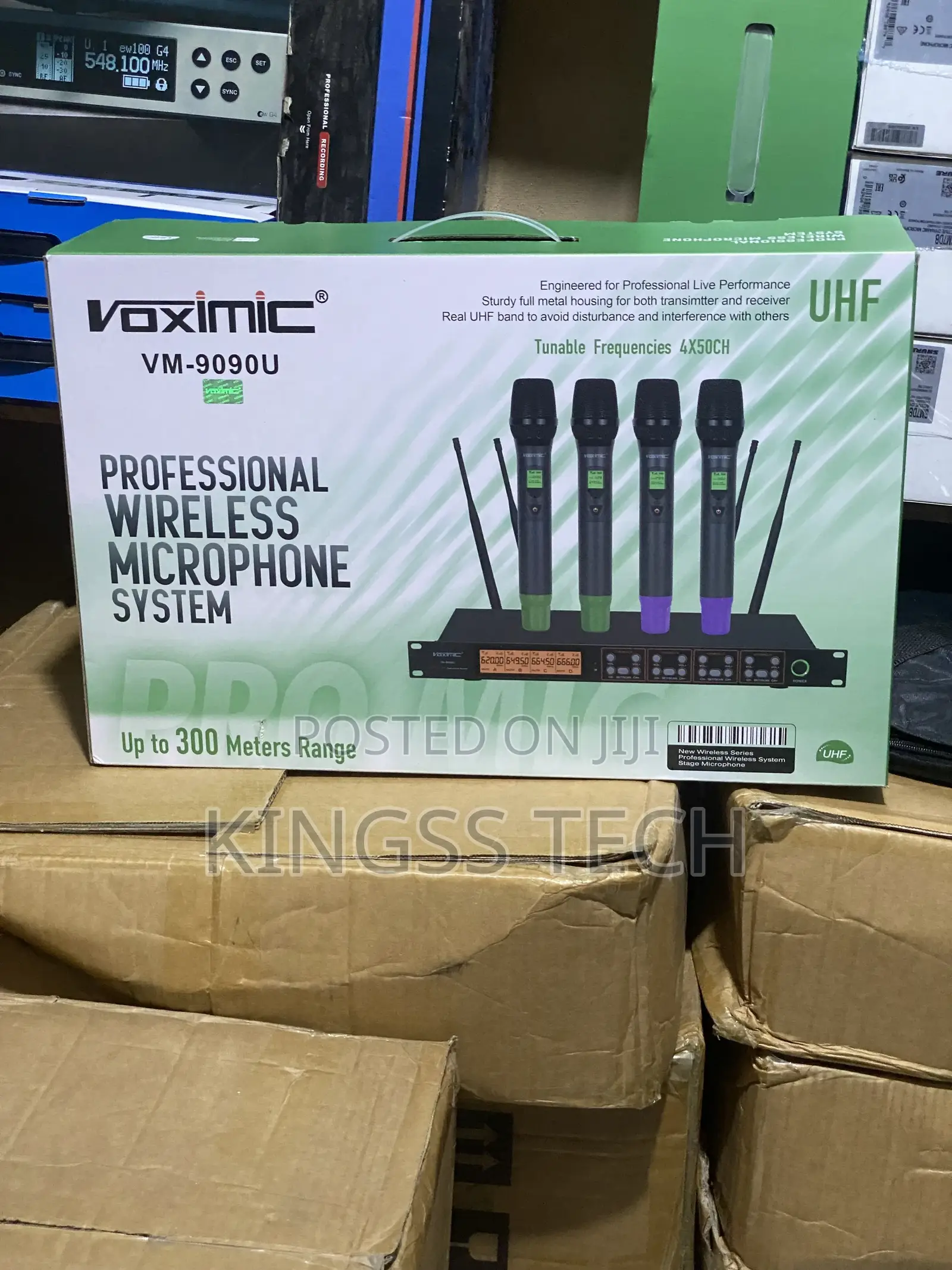 Voximic VM-9090U 4in1 Professional Wireless Microphone System.
