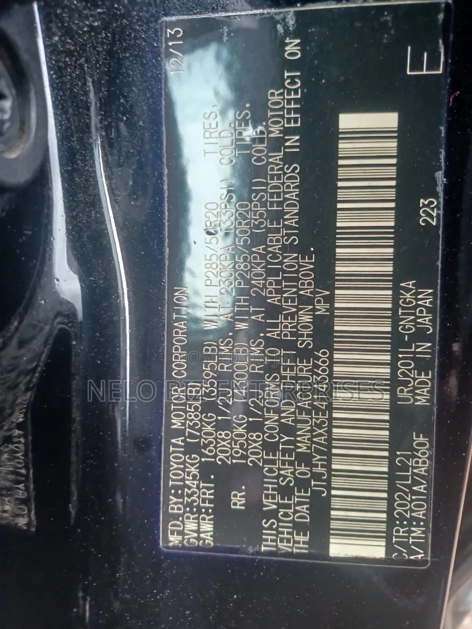 Lexus LX 570 AWD 2014 Black