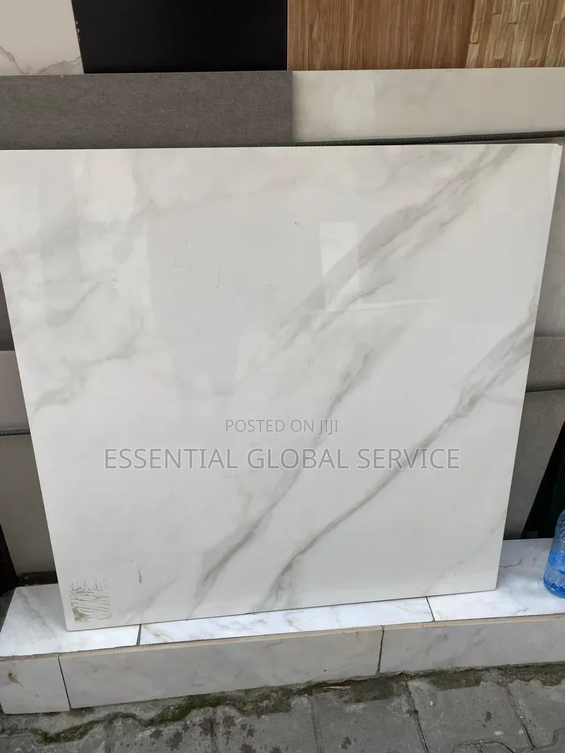 Statuario Soft Grey Marble-Effect Polished Tile 90*90 Spanish