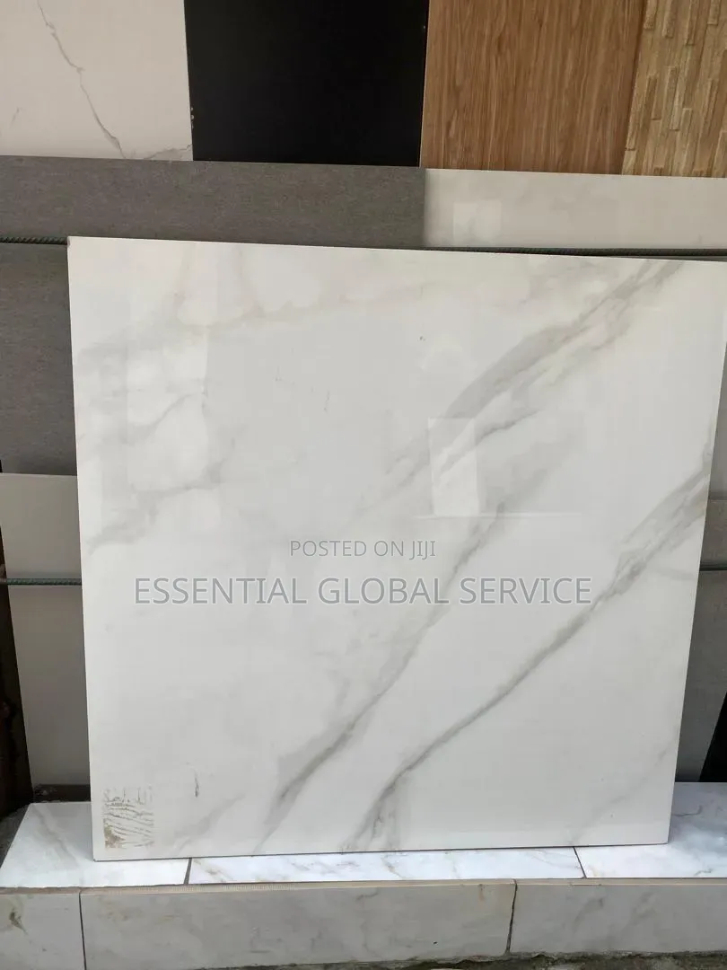 Statuario Soft Grey Marble-Effect Polished Tile 90*90 Spanish