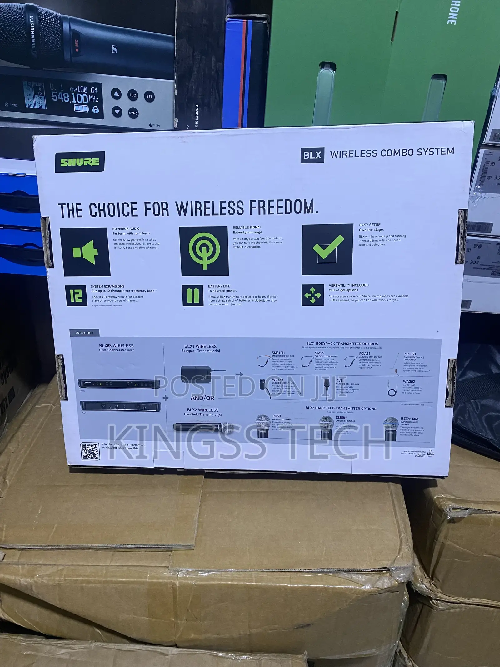 Shure BLX288/B58 Wireless Dual Vocal System Combines Professional