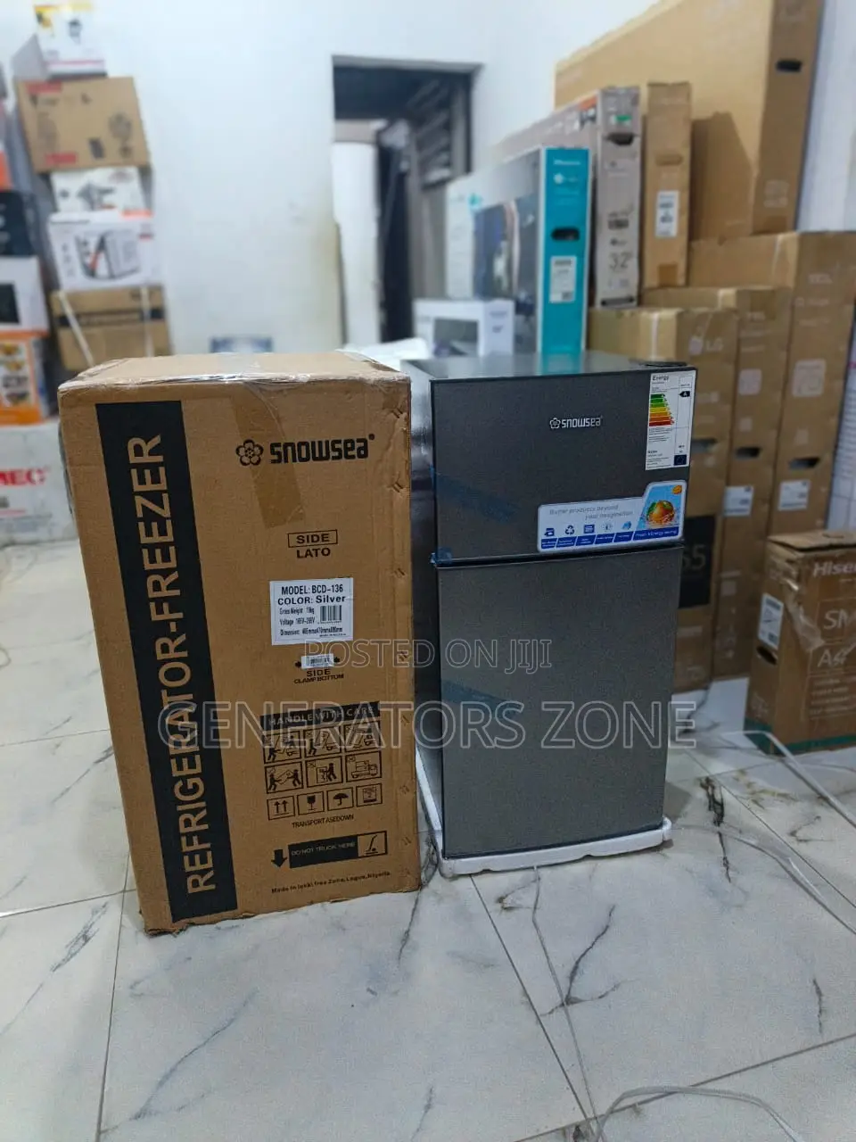 Snowsea BCD-136 Refrigerator 100L Easy Organization