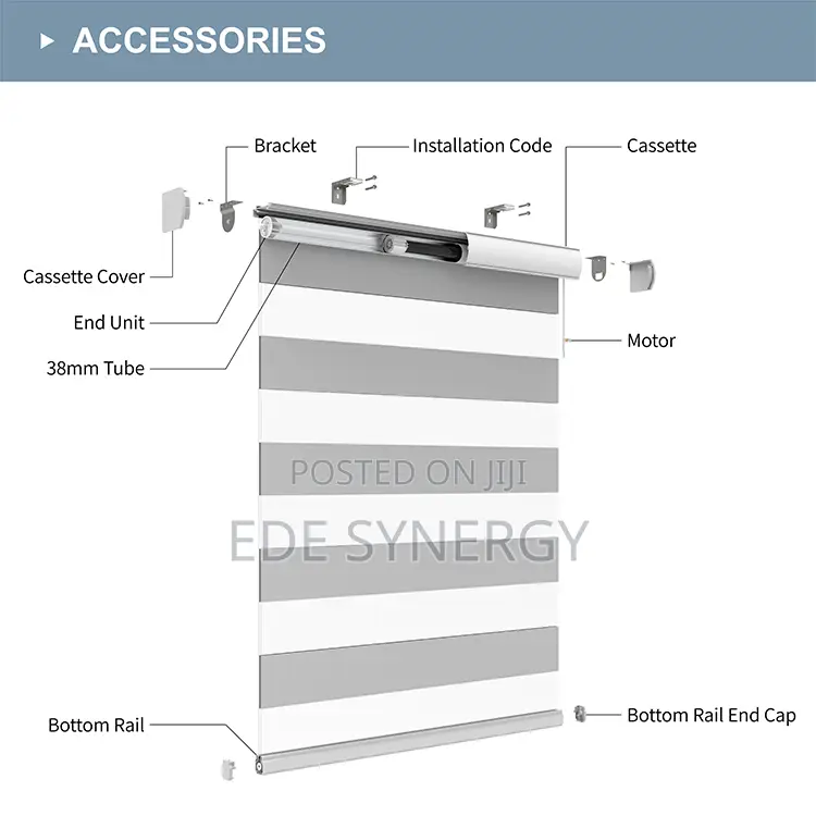 Smart Motorized Window Blinds With Remote Control