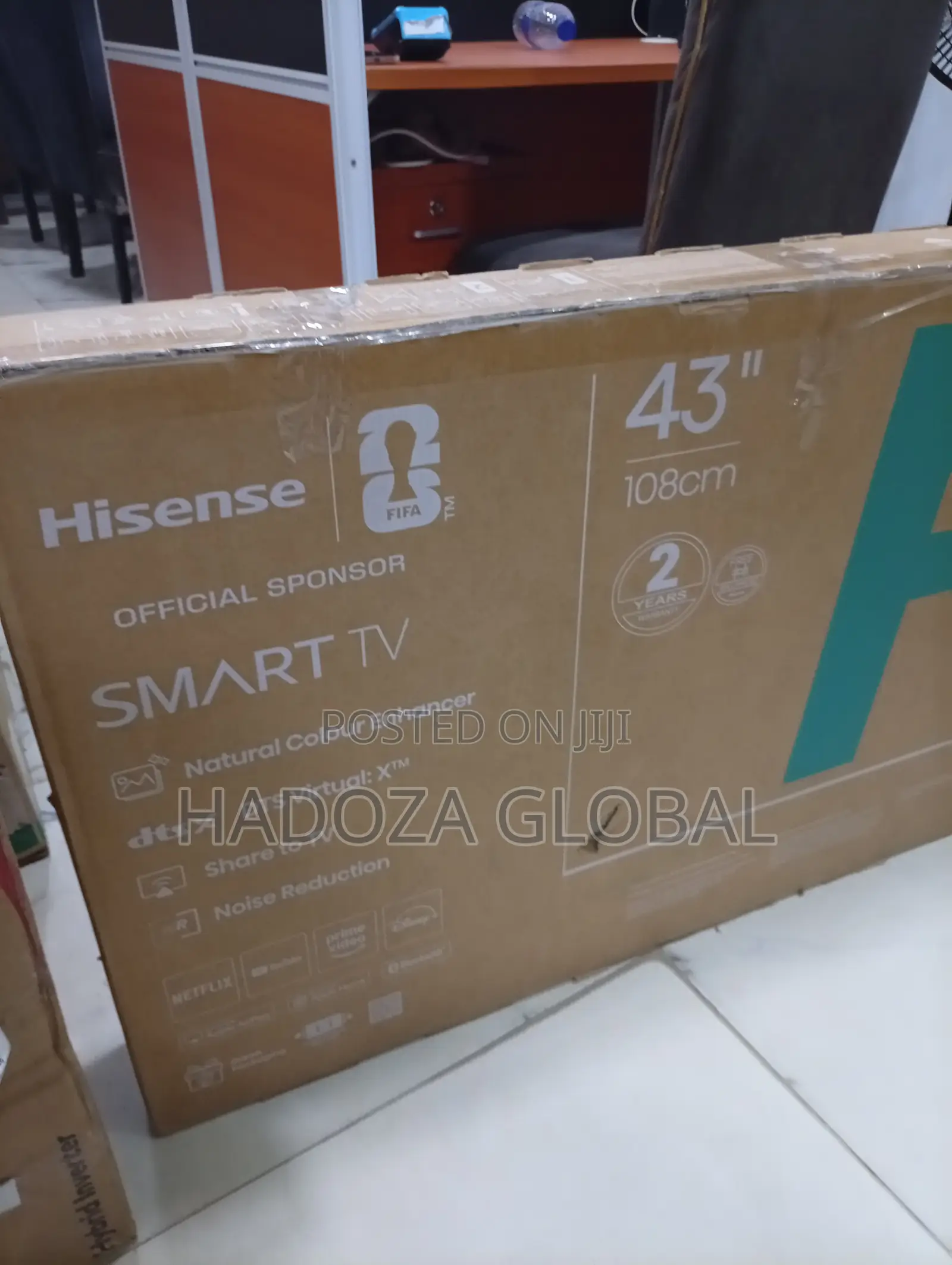 Hisense 43 Inch Smart TV With HDMI USB WiFi Netflix and YouTube Apps