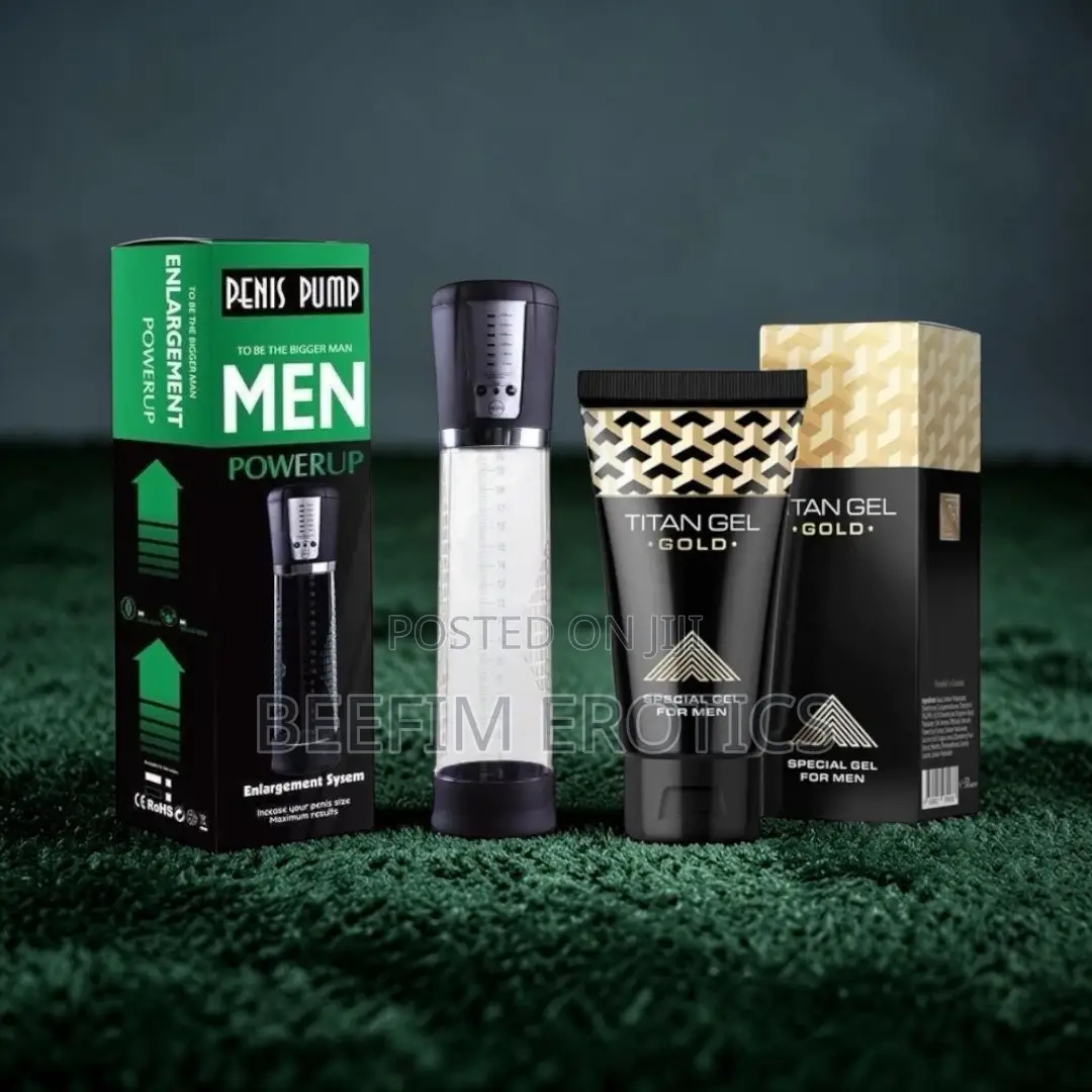 Penis Pump Rechargeable Pump With Titan Gel for Penis Enlargement