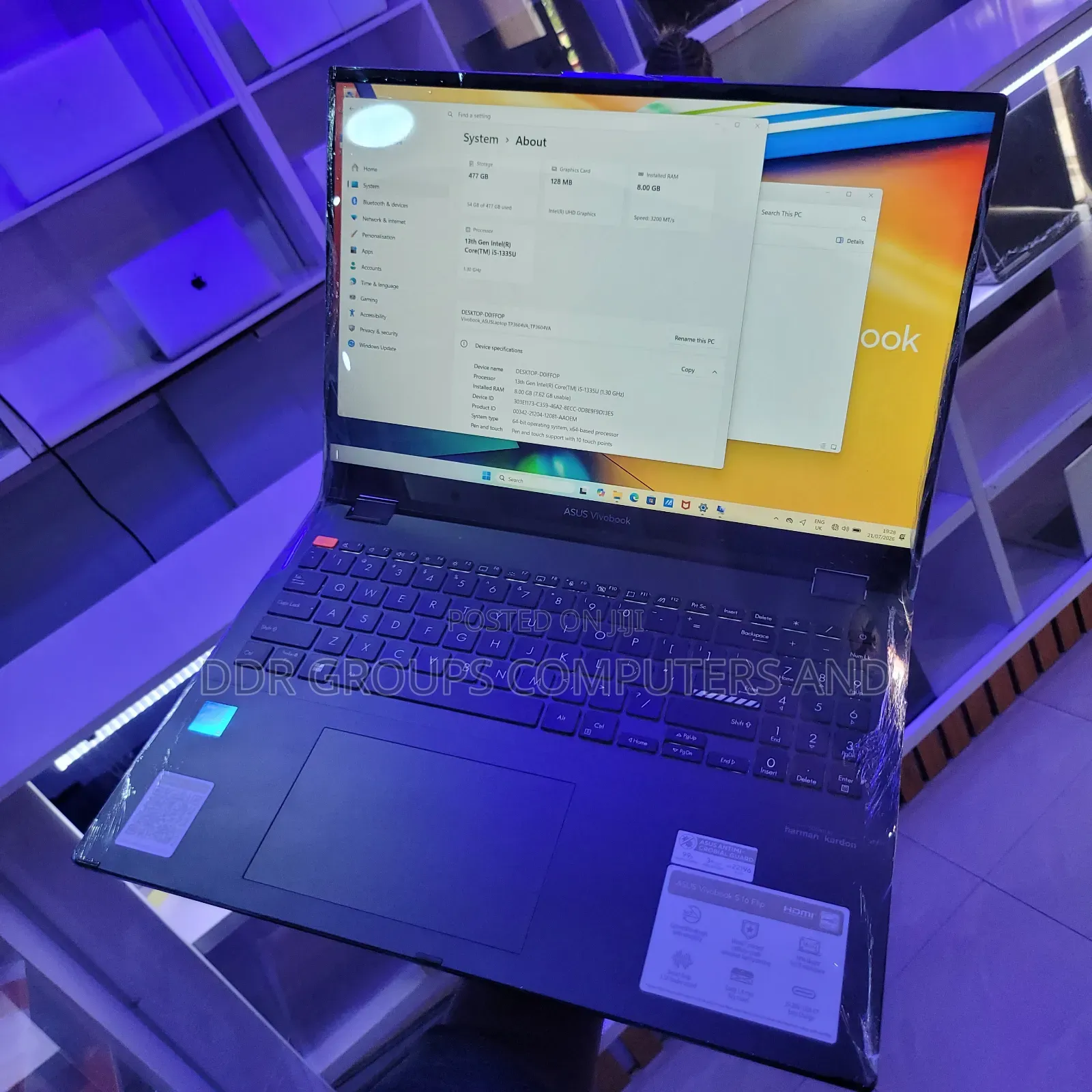 Laptop Asus Vivobook S 16 OLED 8GB Intel Core i5 SSD 512GB