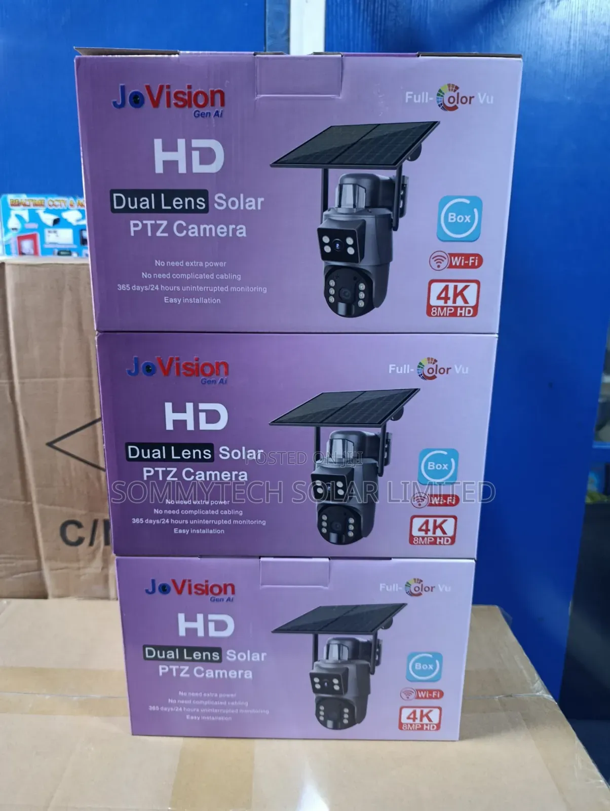 Solar Camera Ubox Duel Triple Lens