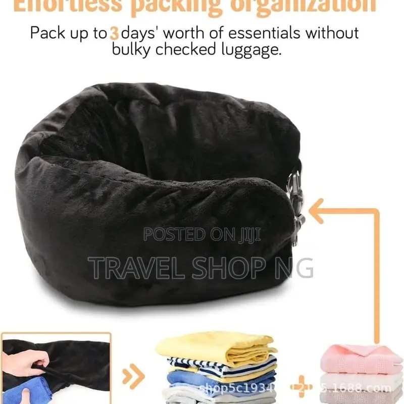 Stuffable Travel Pillow| Dual-Purpose Travel Comfort Pillow