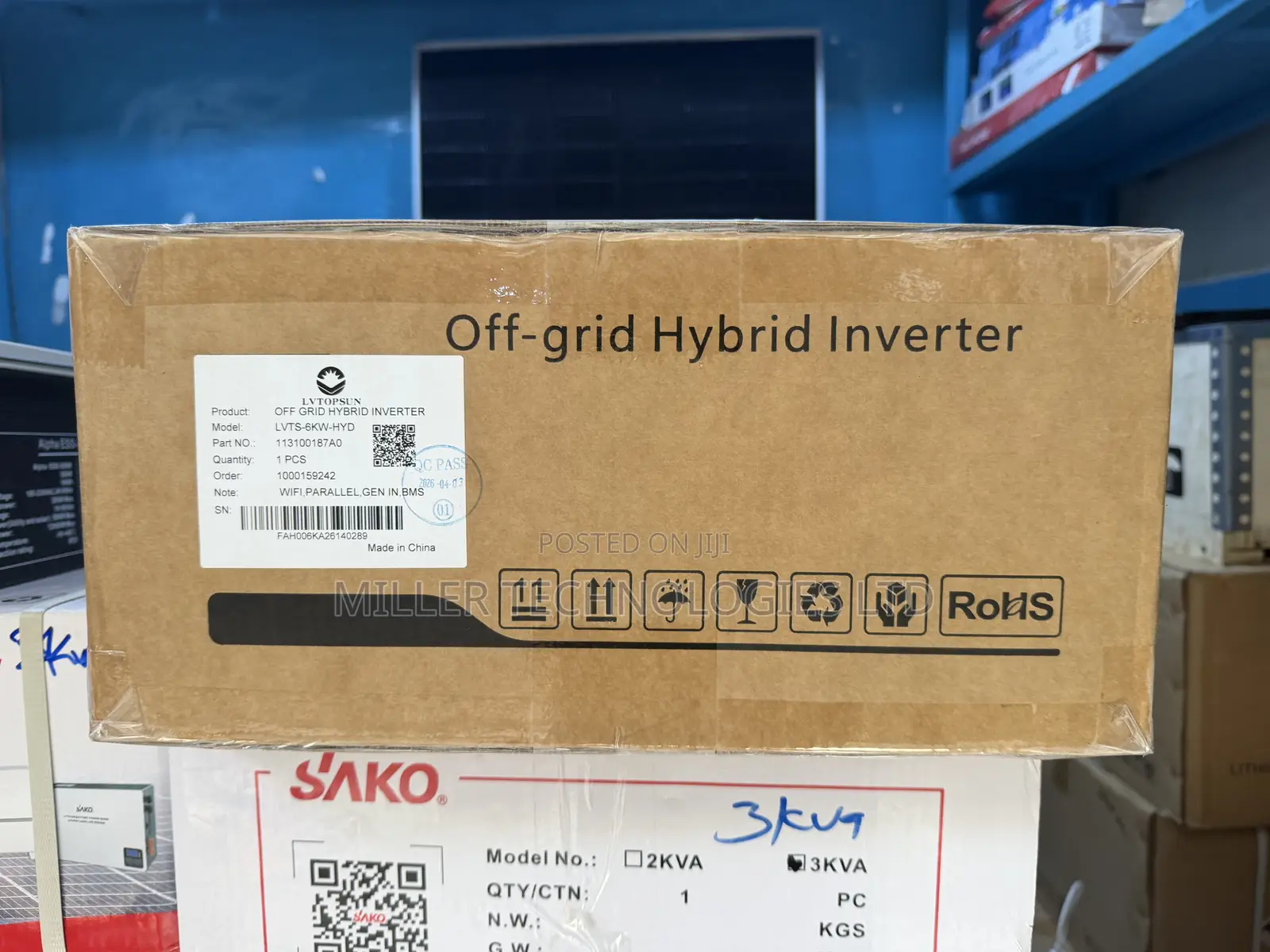 LVTOPSUN 6.2kVA Hybrid Solar Inverter (LVTS-6KW-HYD)
