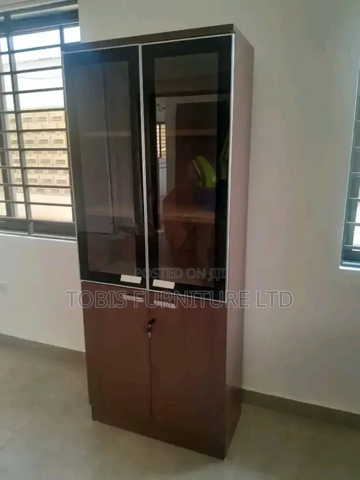 Morden Wooden 2-Doors Bookshelf