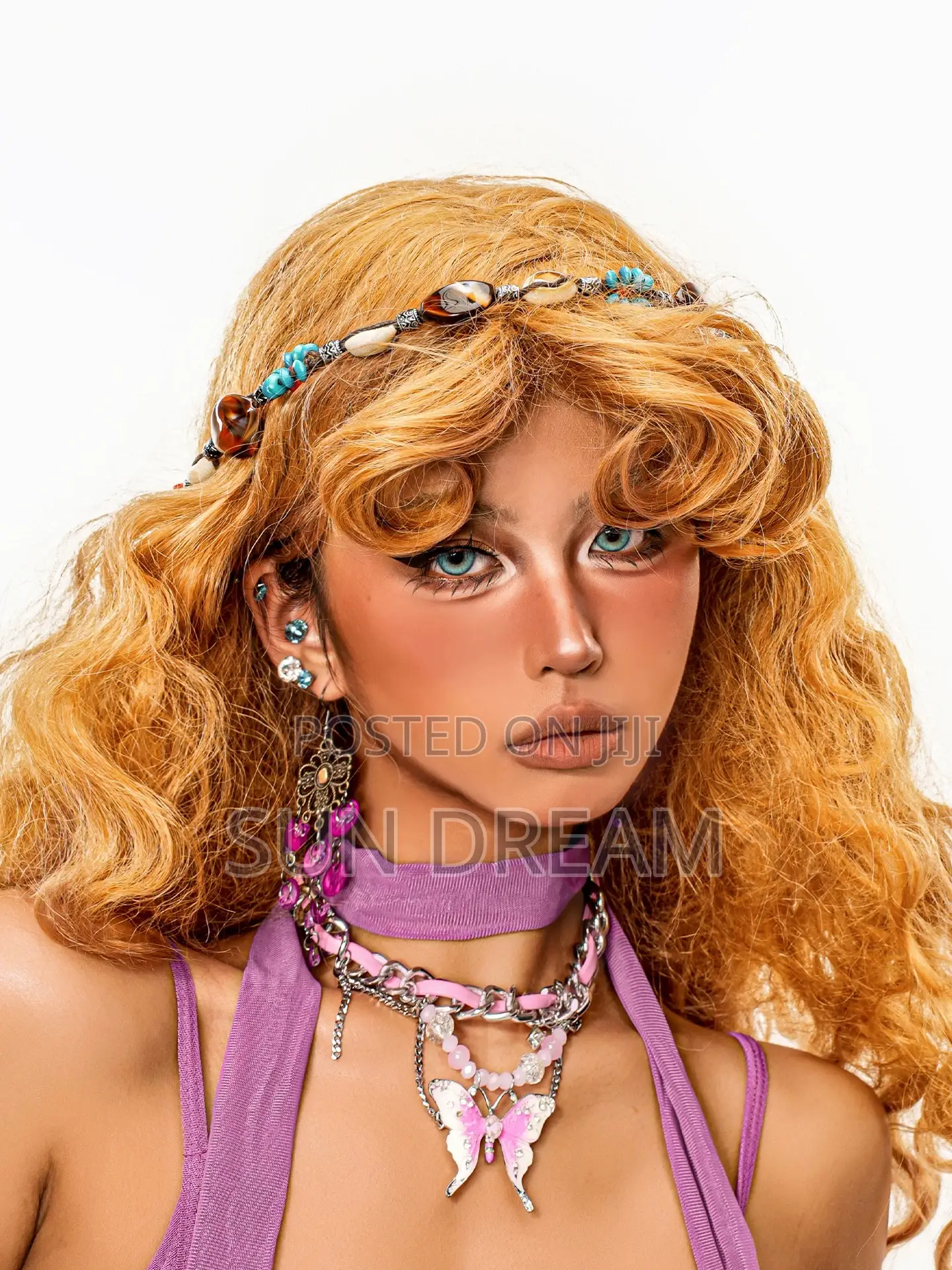 Pink Butterfly Necklace Woman Choker Y2k Vintage Necklaces Girl Gift