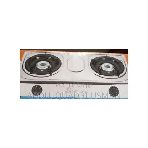 2 Face Burner Stainless Steel Table Top Gas Cooke