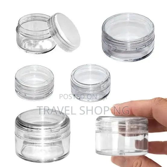 Compact 3g Sample Tub for Creams, Powders, and Samples.