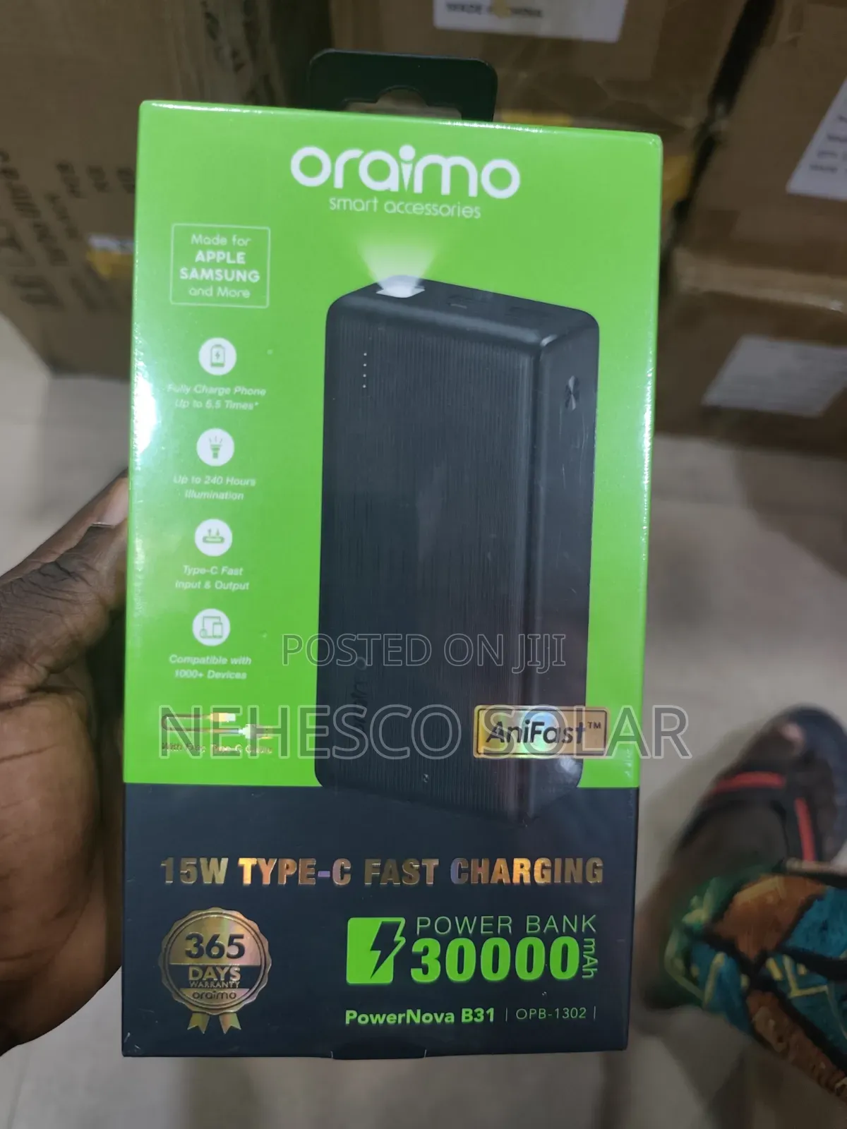 Original Oraimo 30000mah 22.5w Fast Charging Power Bank