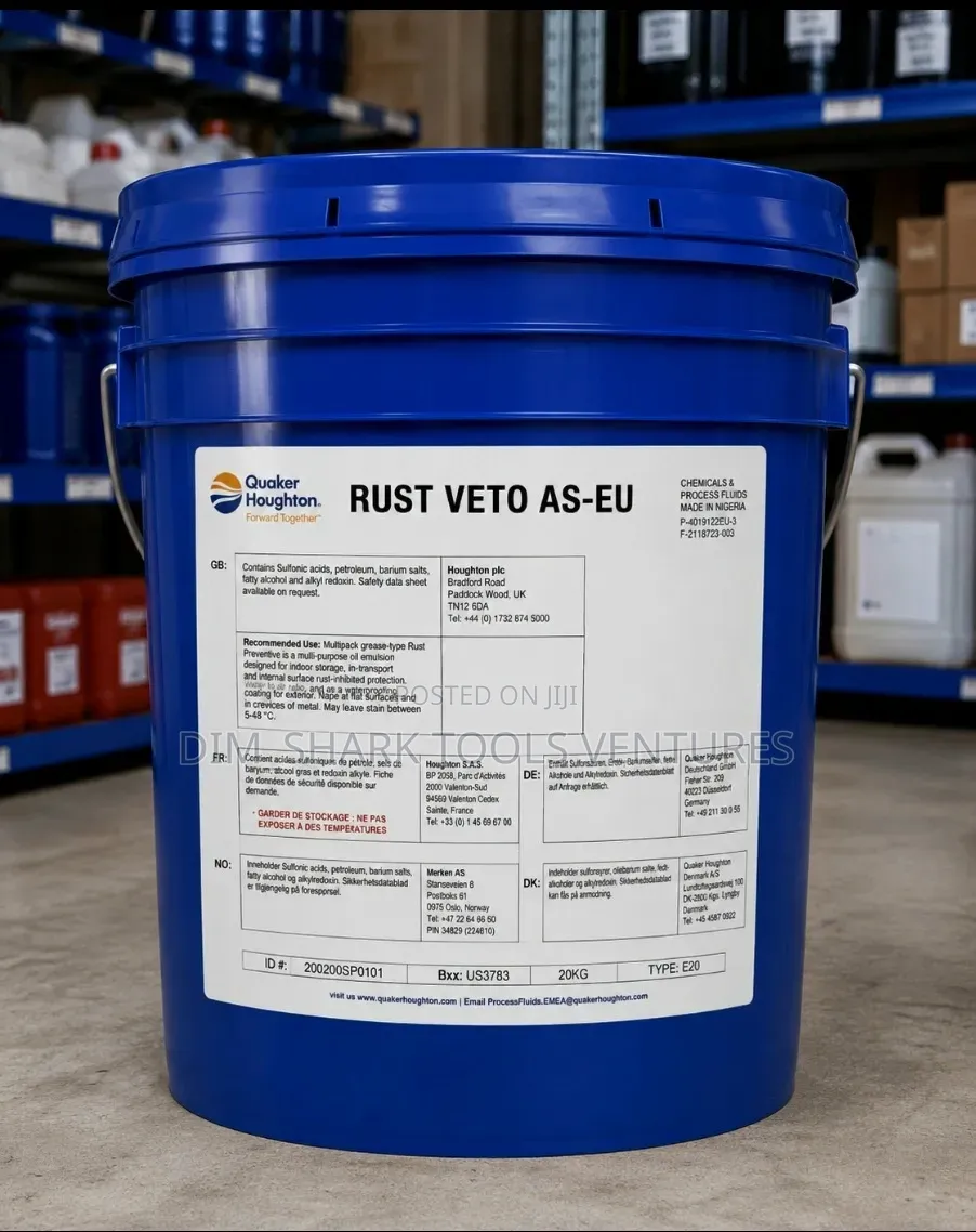 20KG Pail of Quaker Houghton Rust Veto AS-EU Rust Preventive