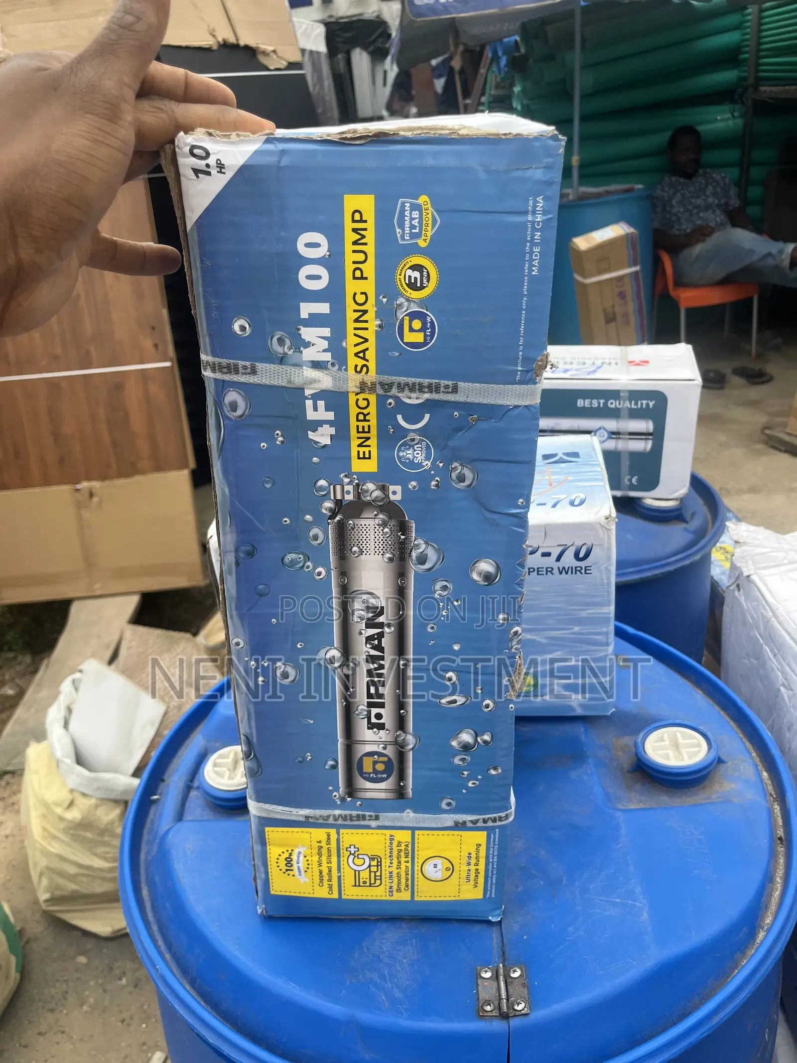 1hp Pumping Machine Firman 100 Percent Copper