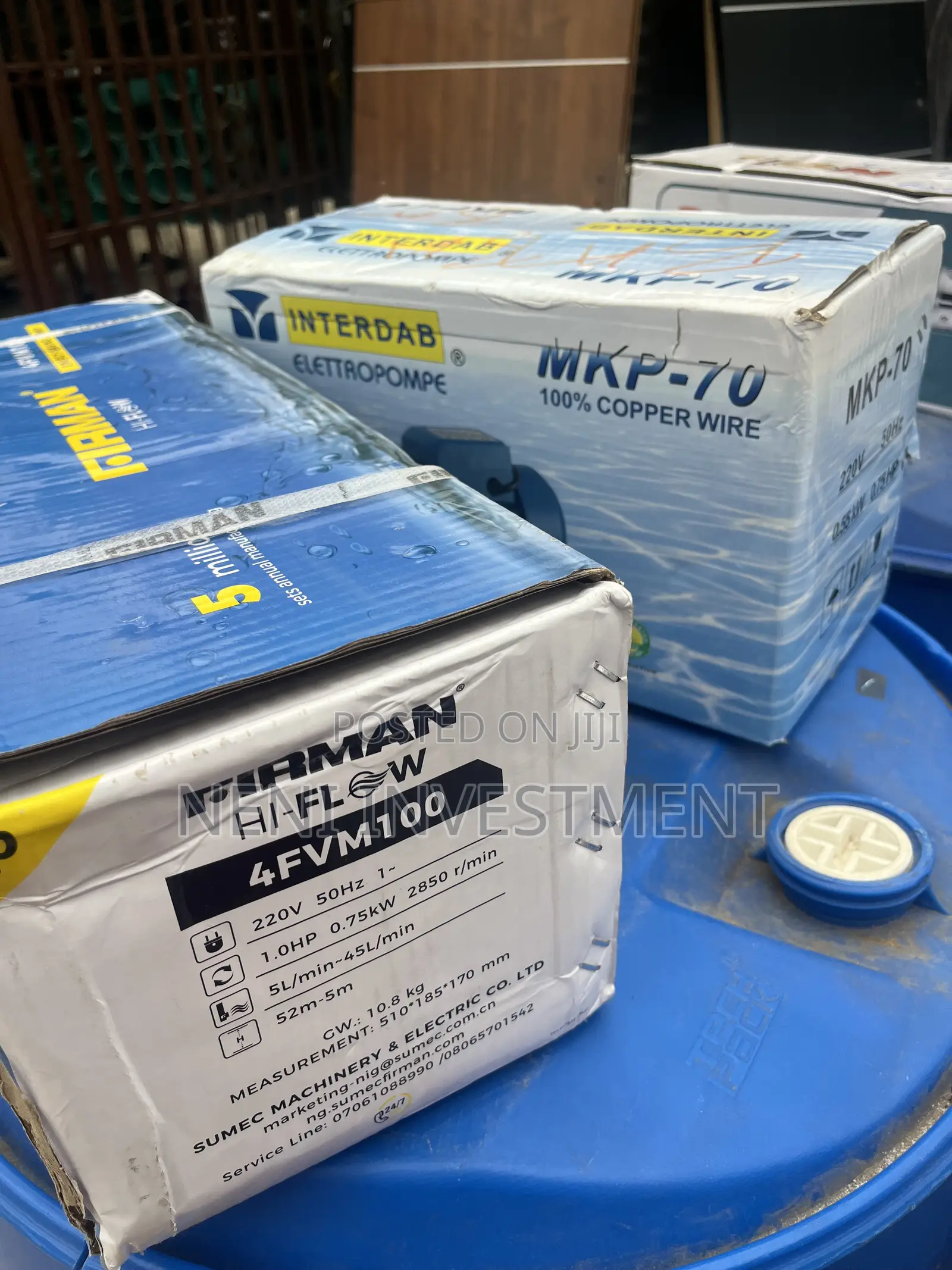 1hp Pumping Machine Firman 100 Percent Copper