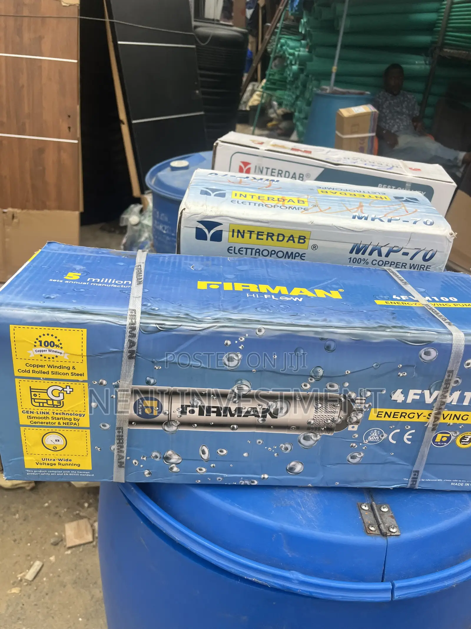 1hp Pumping Machine Firman 100 Percent Copper