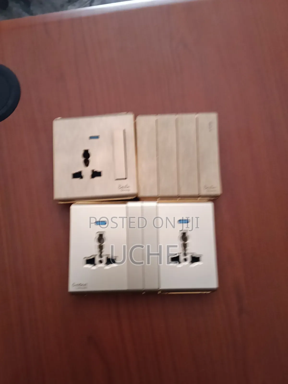 Berlin Brush goldSocket and Switches