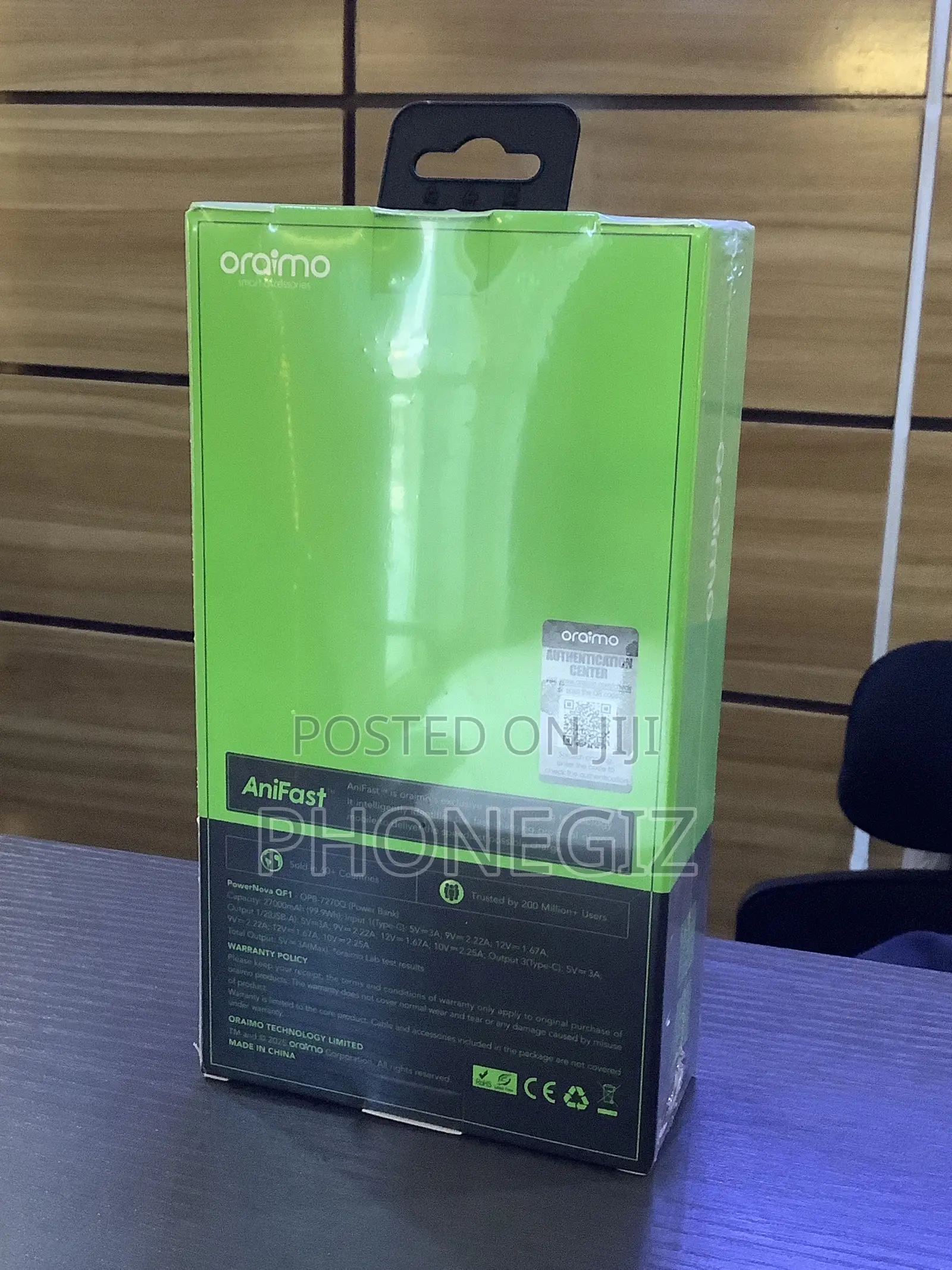 Oraimo Power Bank 27,000mah 22.5W PowerNova QF1