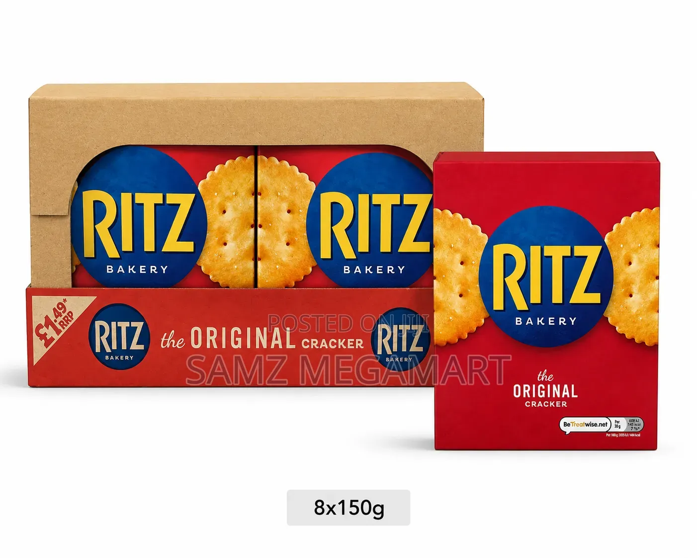 Ritz Original Crackers 8x150g