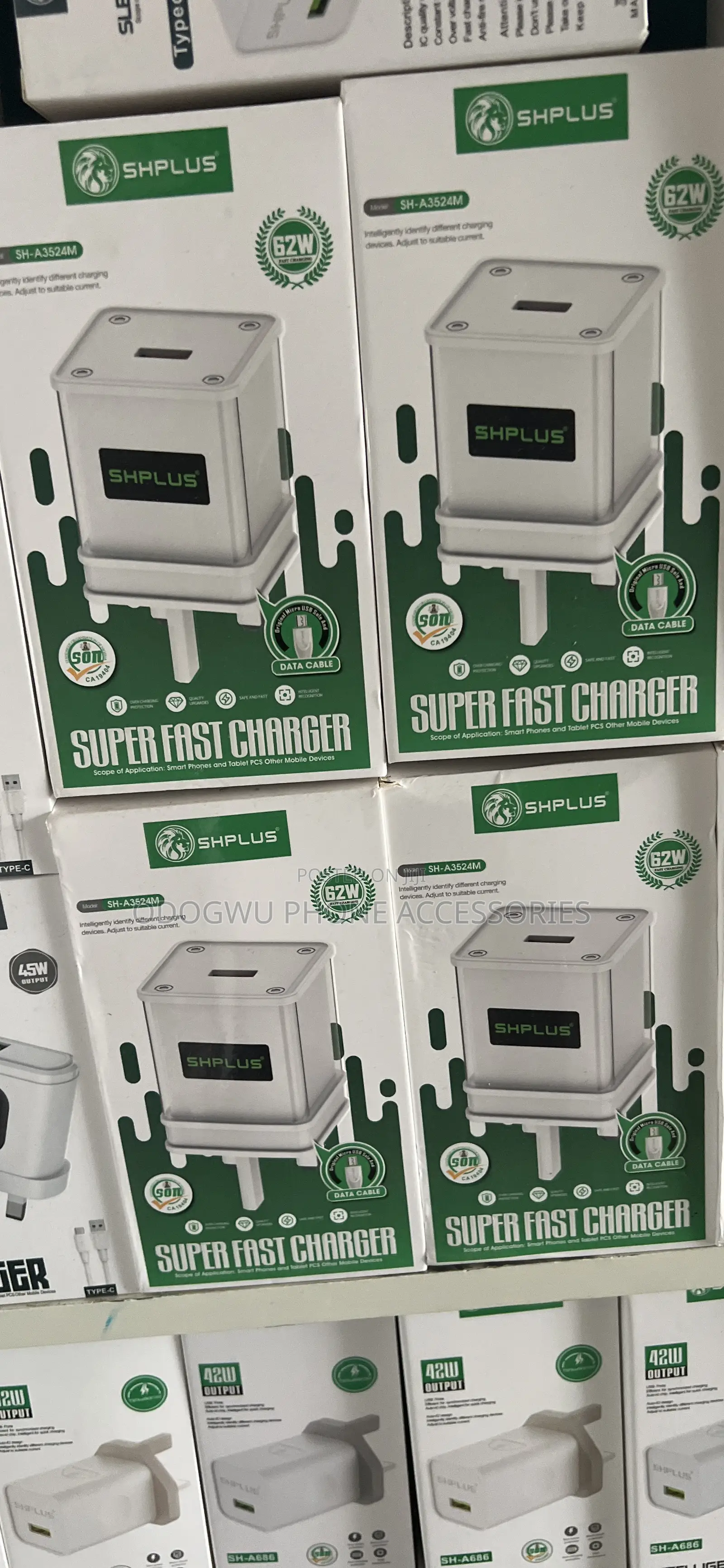 Super Fast Charger Shplus 62w