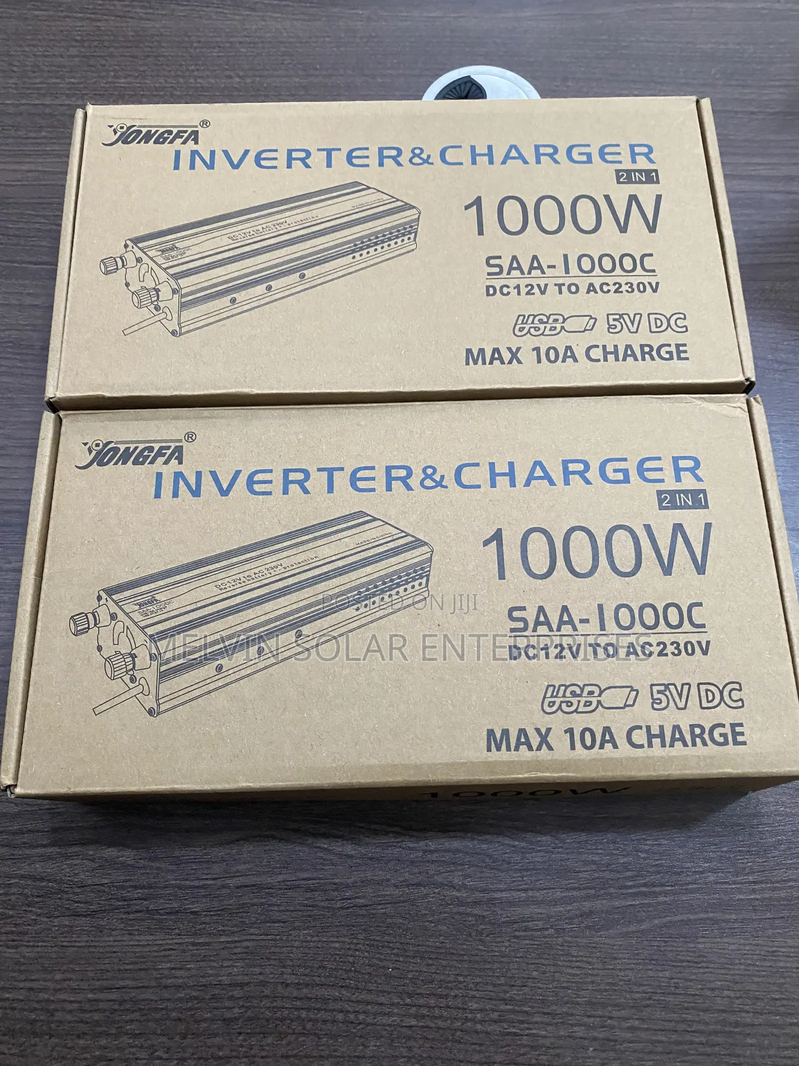1000watts JONGFA Solar Sachet Inverter With Inbuilt Charger Controller