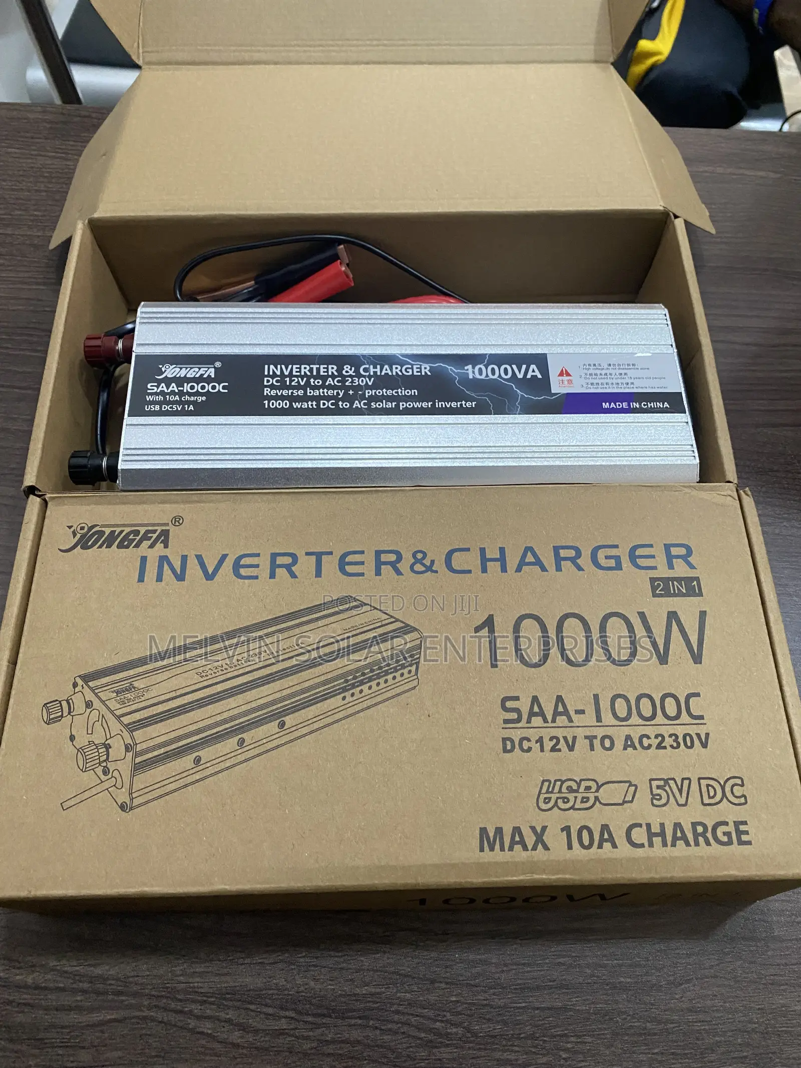 1000watts JONGFA Solar Sachet Inverter With Inbuilt Charger Controller