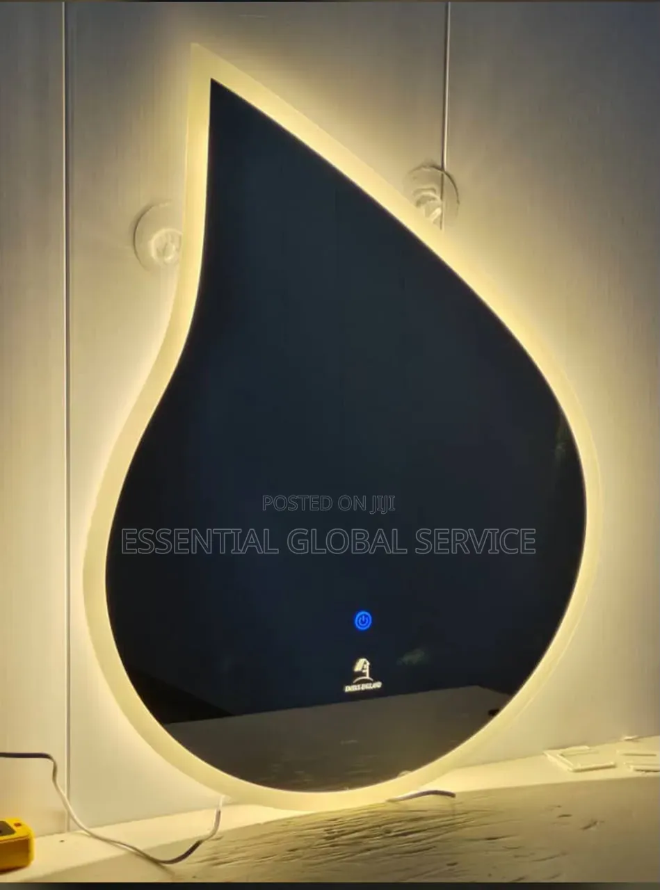 Teardrop (Or Waterdrop) Shaped LED Smart Wall Mirror.