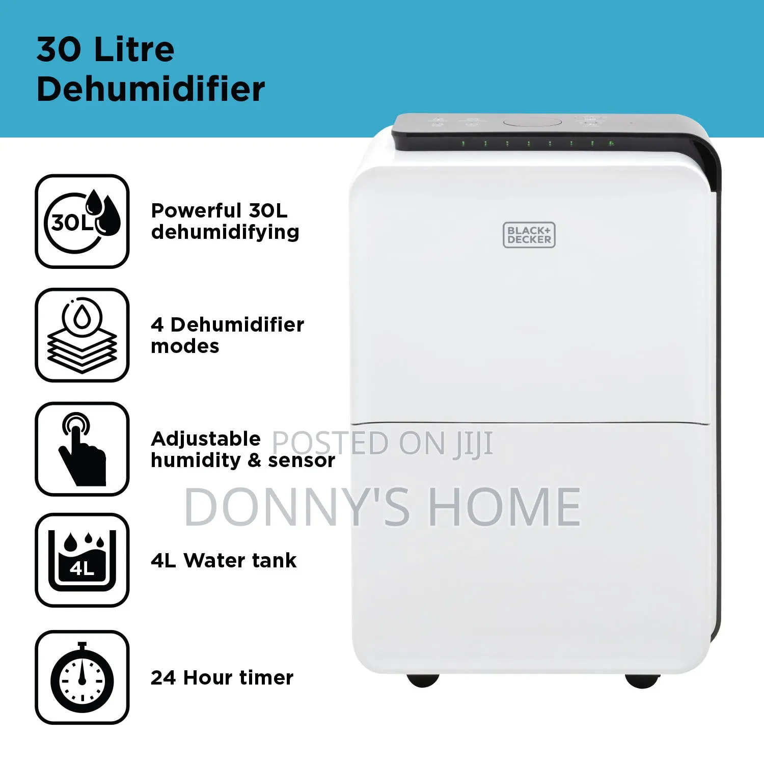 Black and Decker 30L Dehumidifier