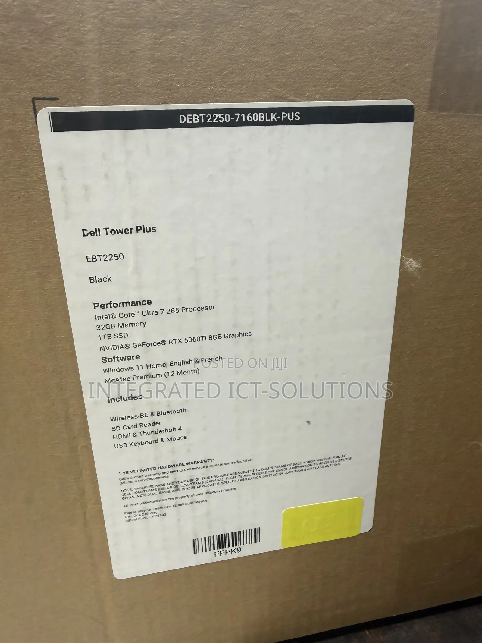 New Desktop Computer Dell 32GB Intel Core Ultra 7 SSD 1T