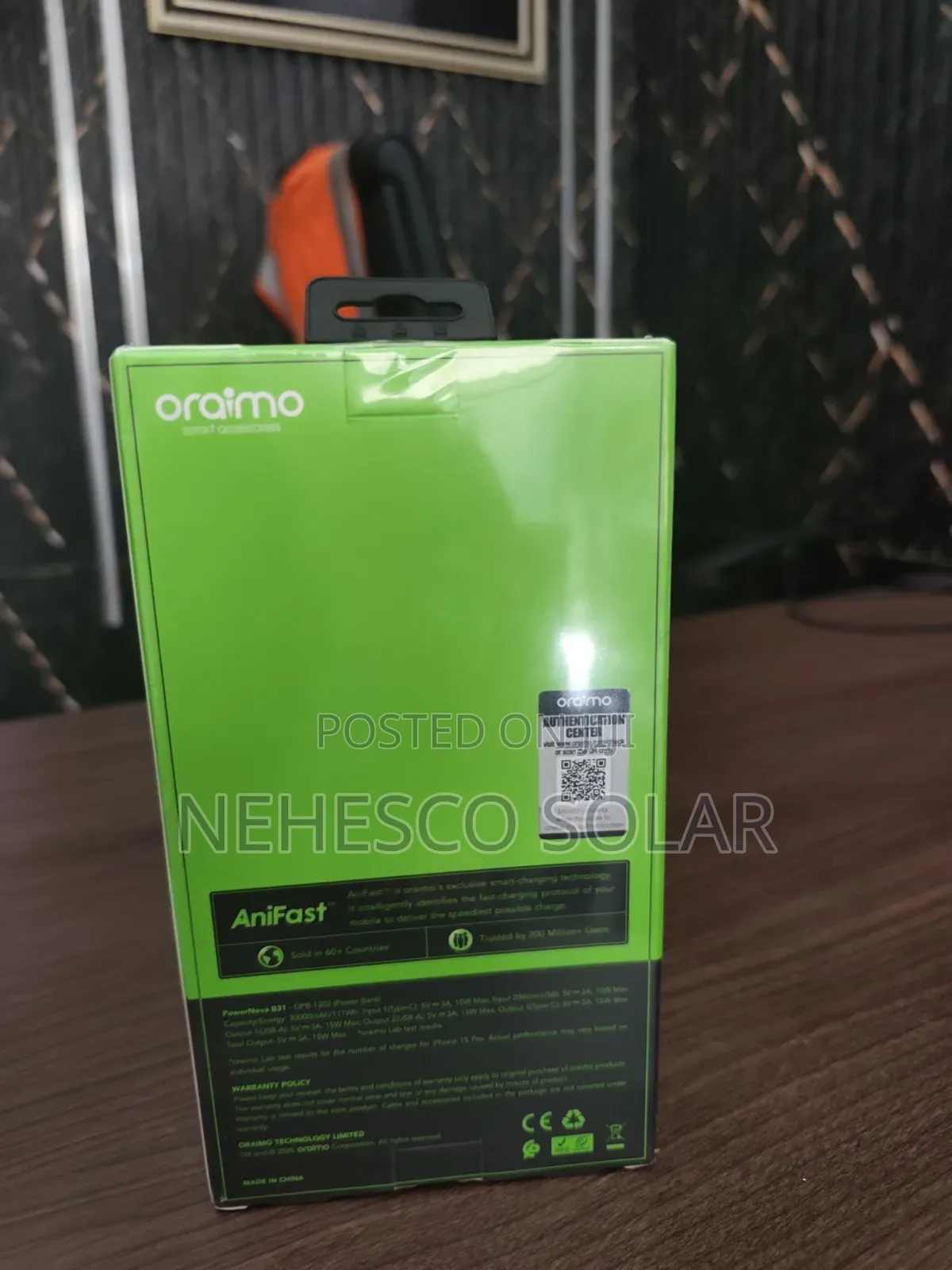 Original Oraimo 30000mah 22.5w Fast Charging Power Bank
