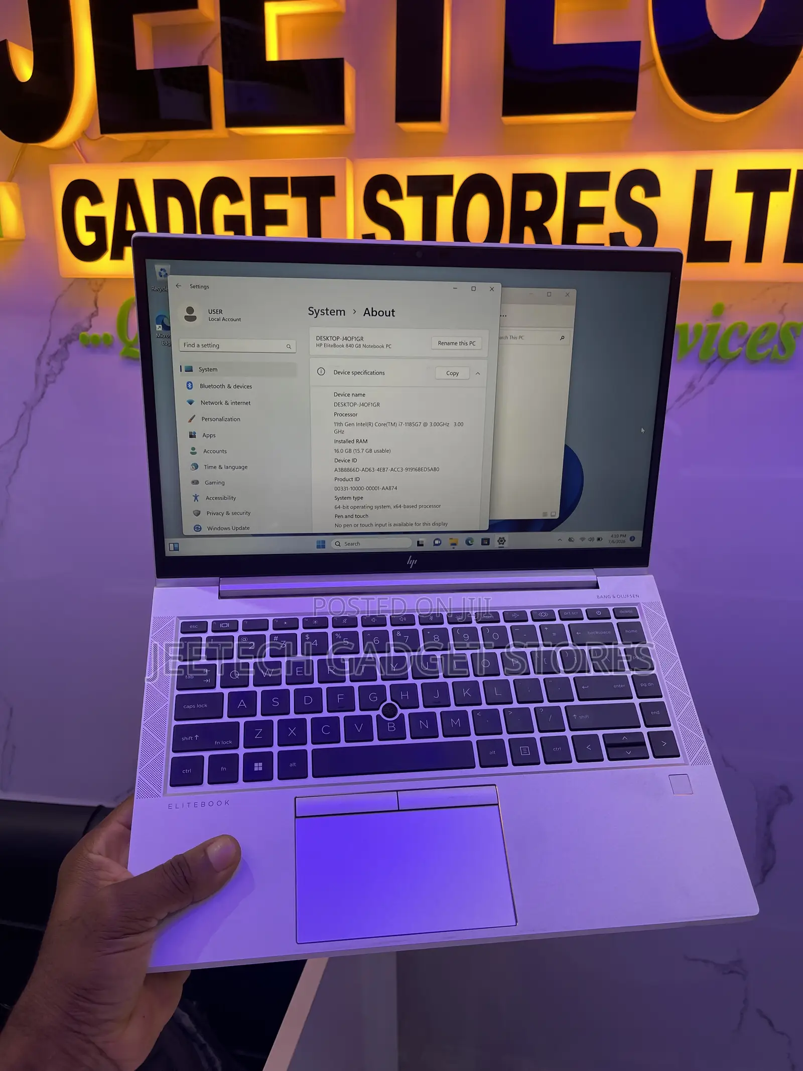 Laptop HP EliteBook 840 G8 16GB Intel Core i7 SSD 512GB