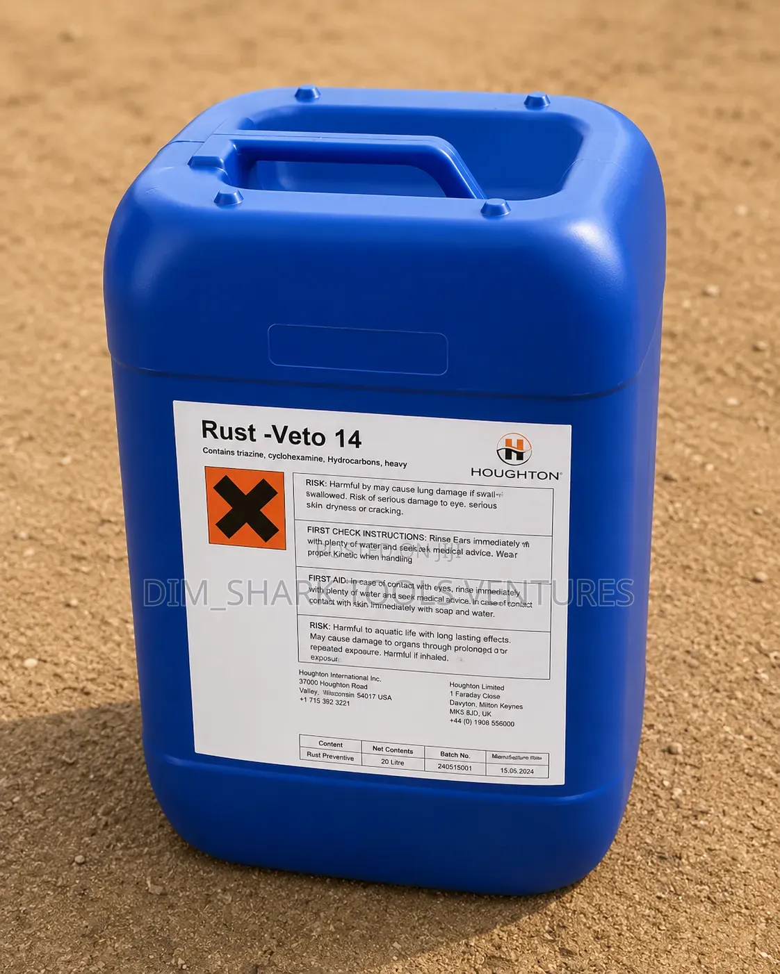 20-Liter Container of Quaker Houghton Rust-Veto 14