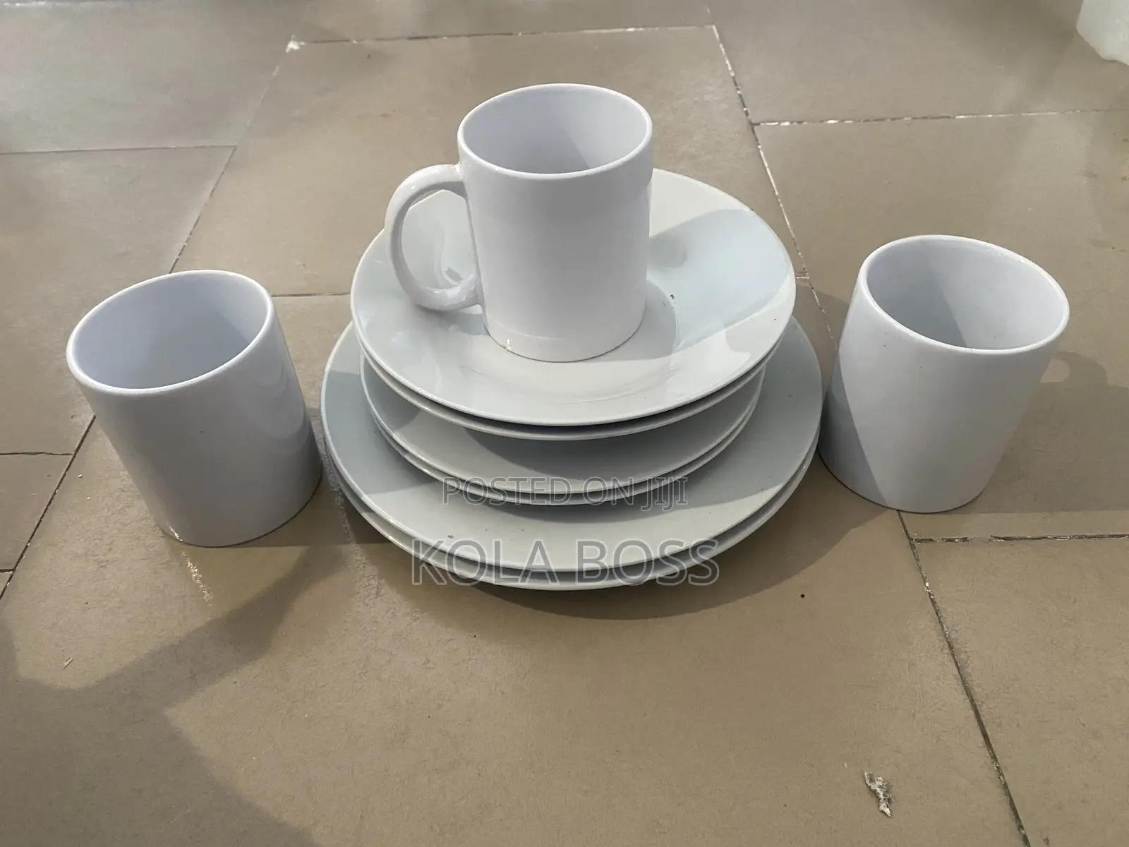 Ceramic Plates Plain White