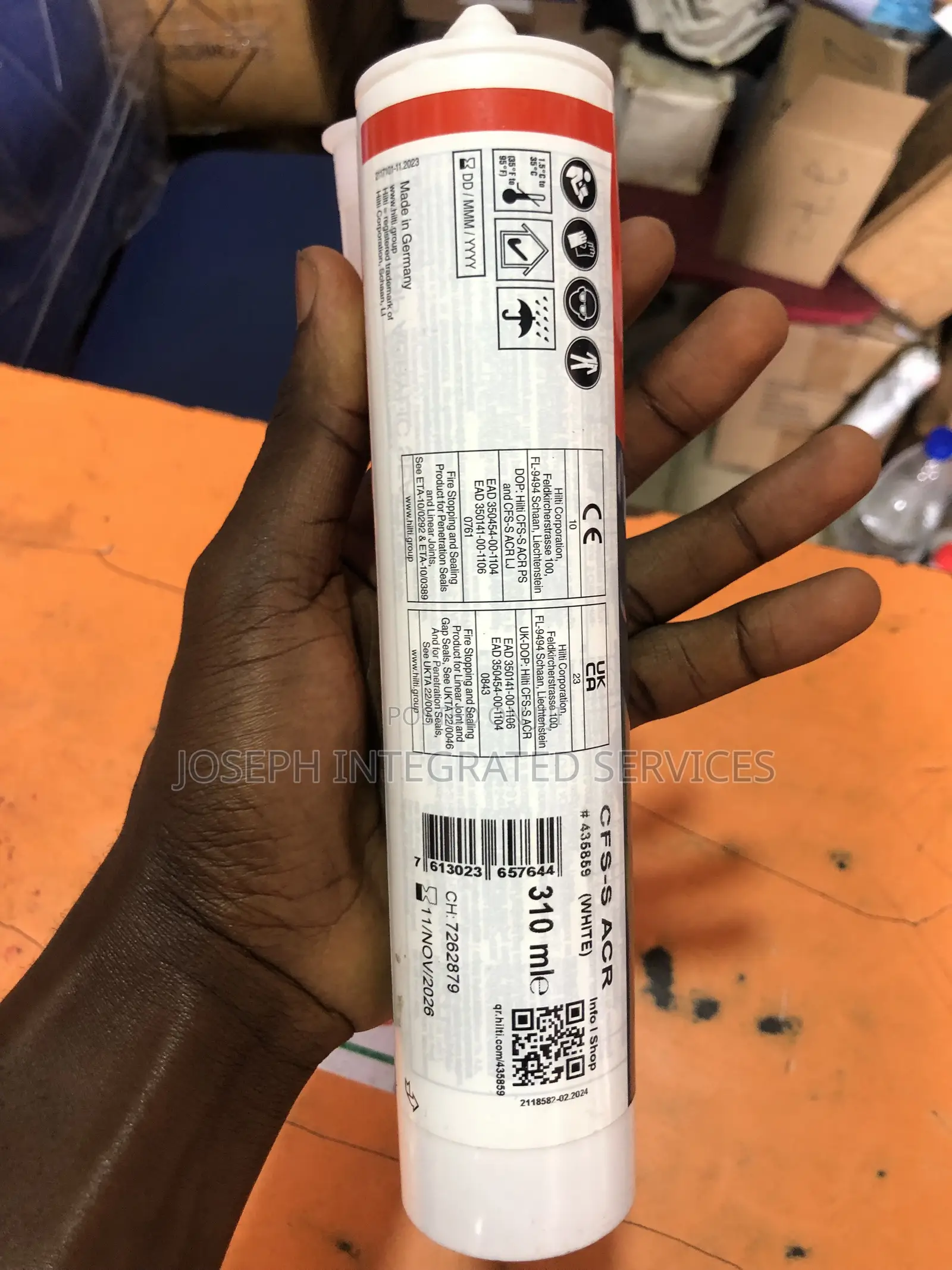 Hilti CFS-S ACR Firestop Acrylic Sealant