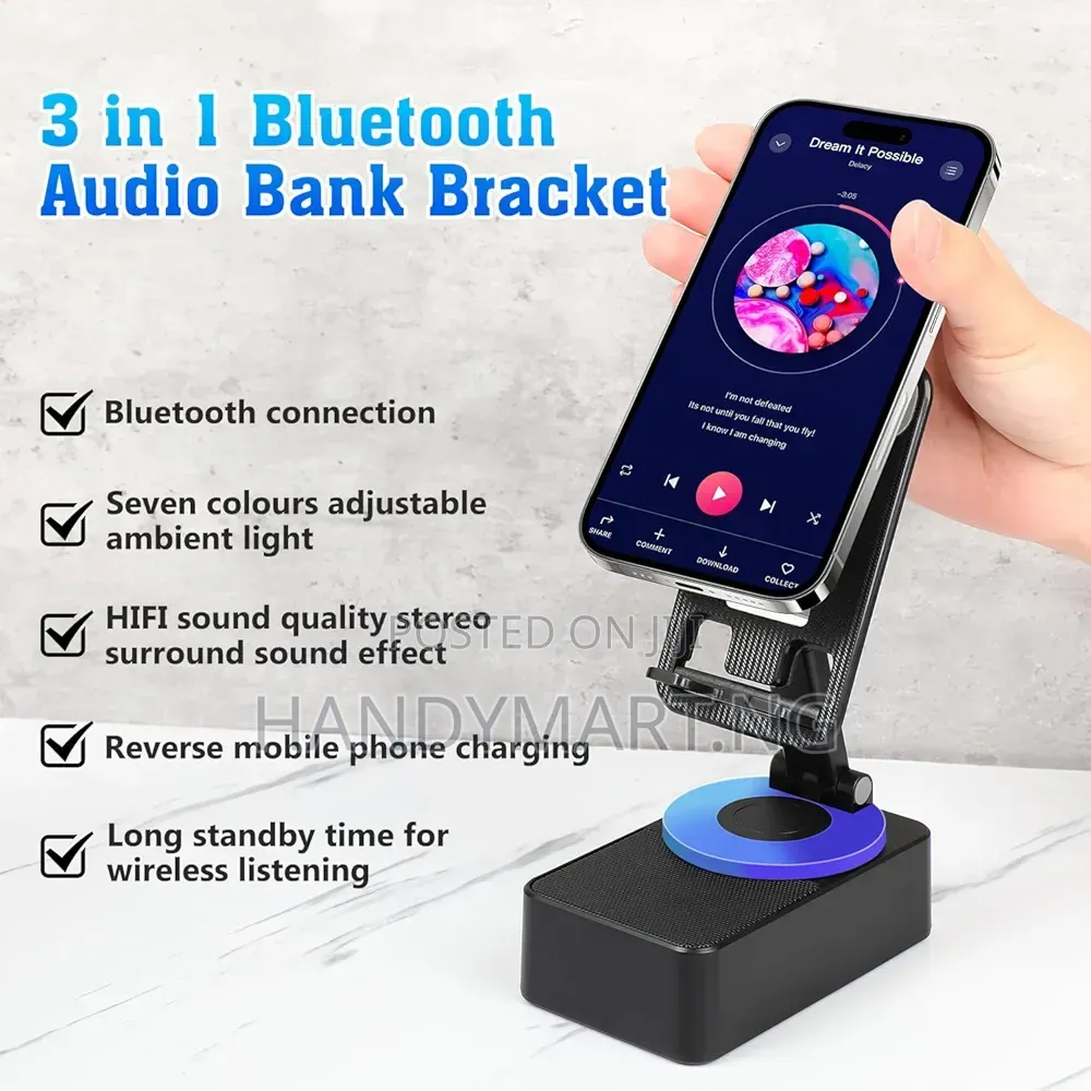 4-in-1 Multifunctional Bluetooth Speaker Phone Stand 15% OFF