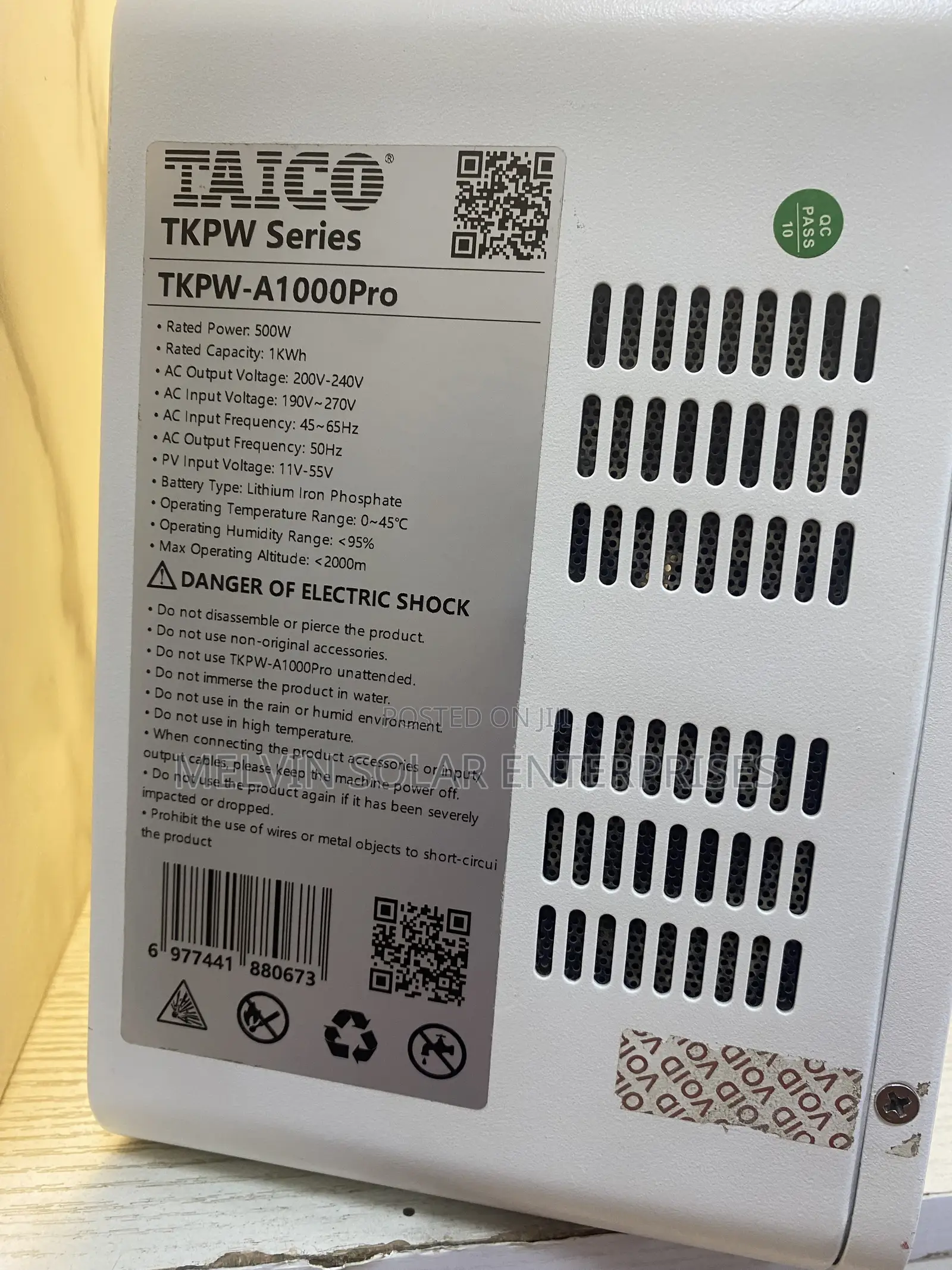 1kwh 500watts Taico Solar Generator Available Now in Store Dm Letsdeal