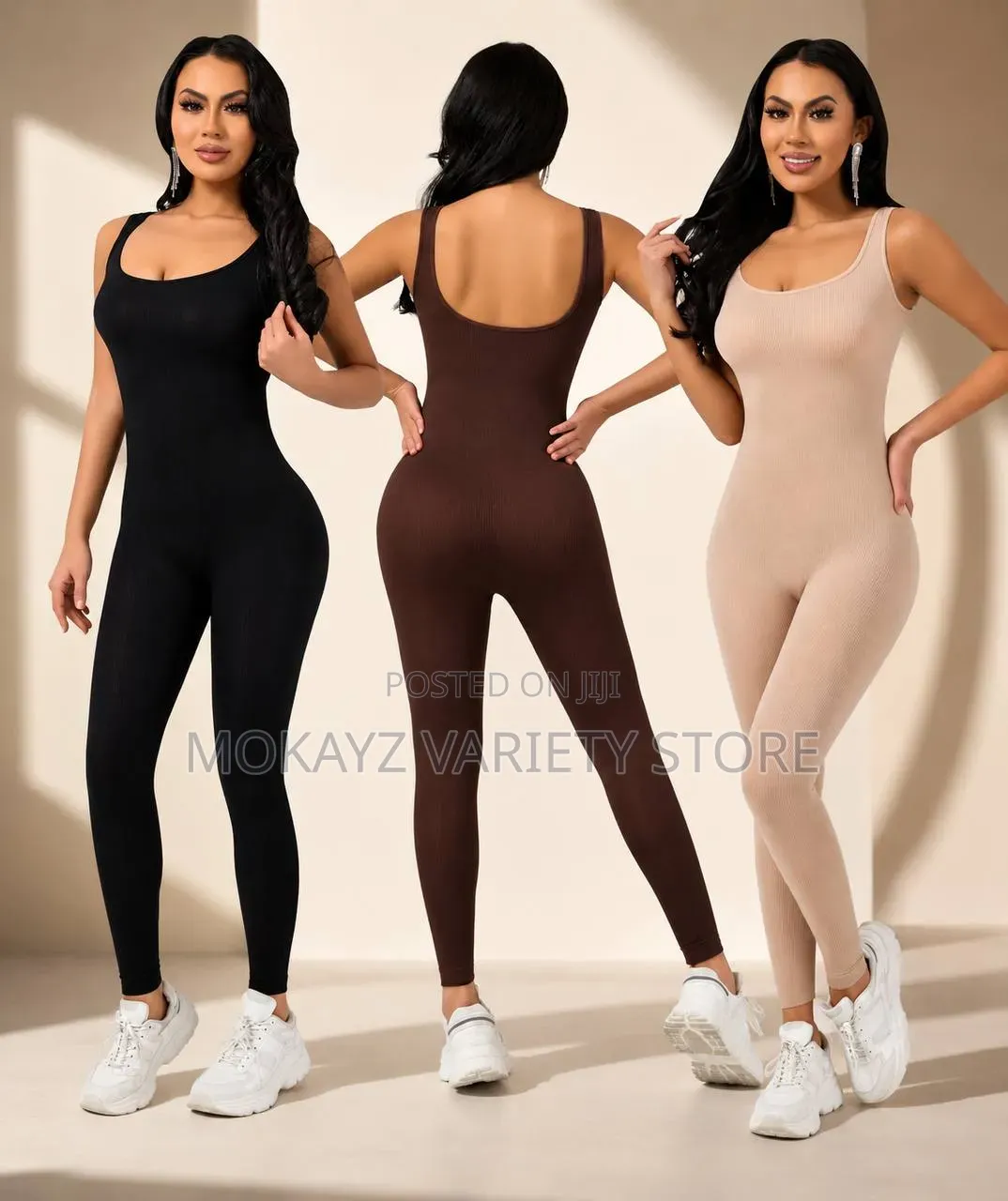Quality Ladies’ Sleeveless Stretch High Back Ribbed Seamless Bodycon