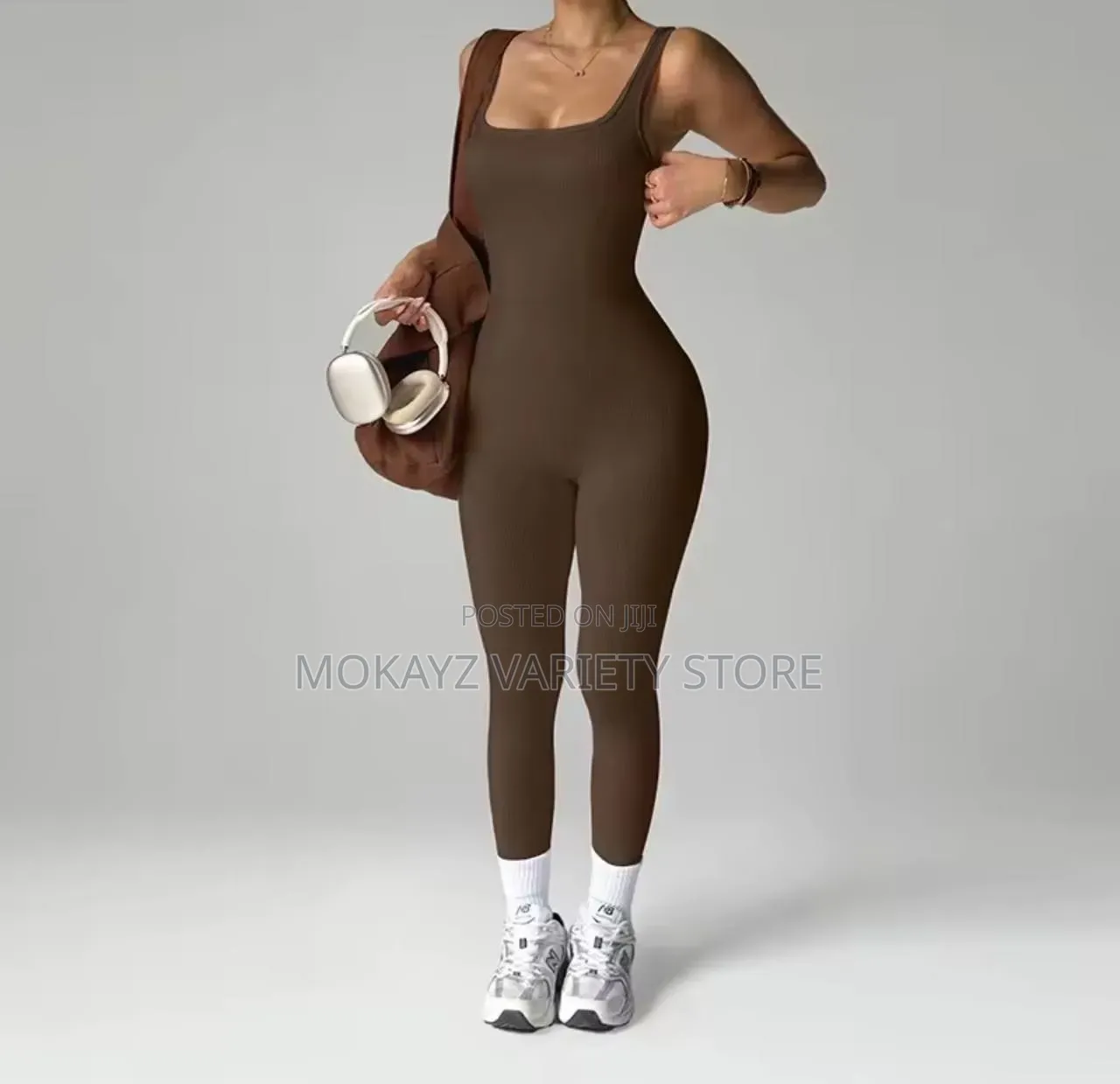 Quality Ladies’ Sleeveless Stretch High Back Ribbed Seamless Bodycon