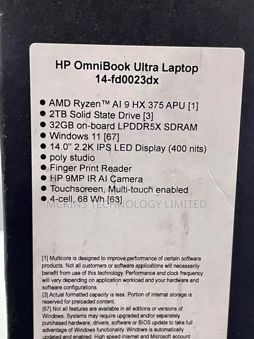 New Laptop HP OmniBook Ultra Flip 14" 32GB AMD Ryzen 9 SSD 2T