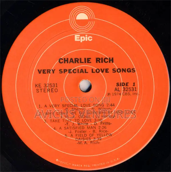 Charlie Rich – Very Special Love Songs